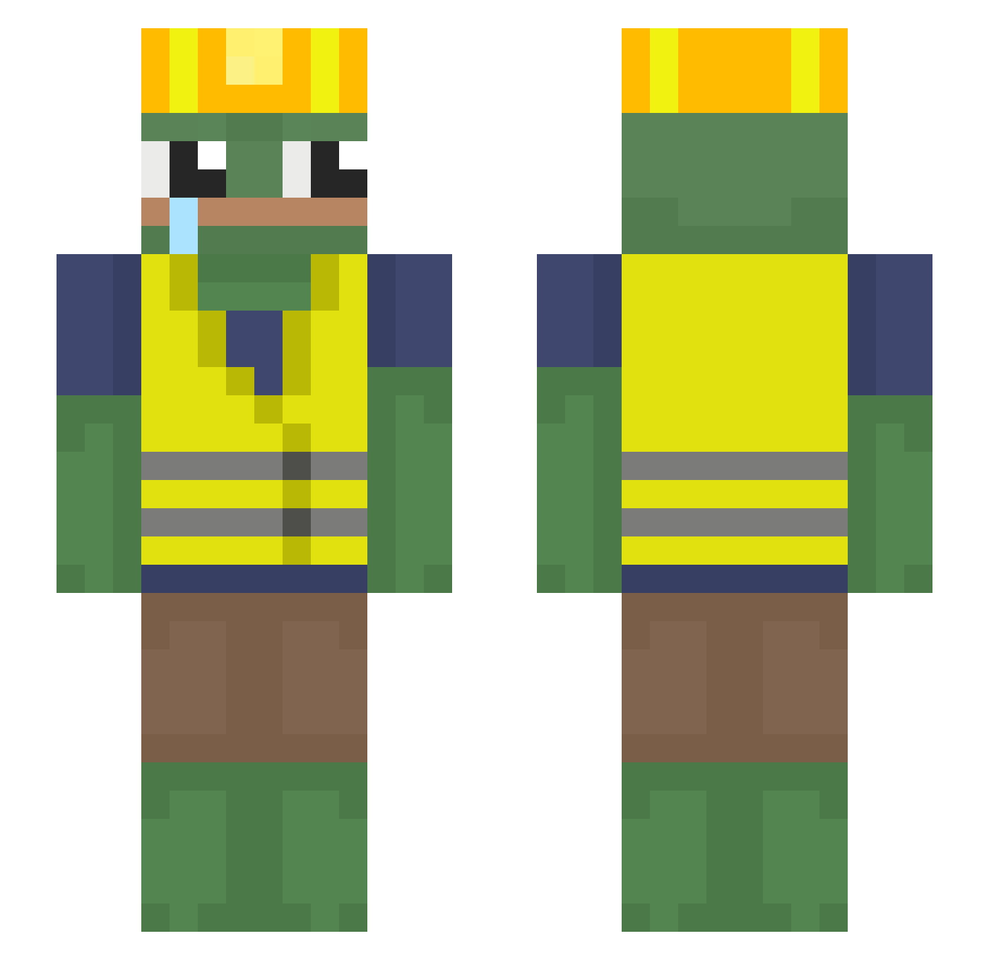 Biscotti_7 Minecraft skin, front and back view