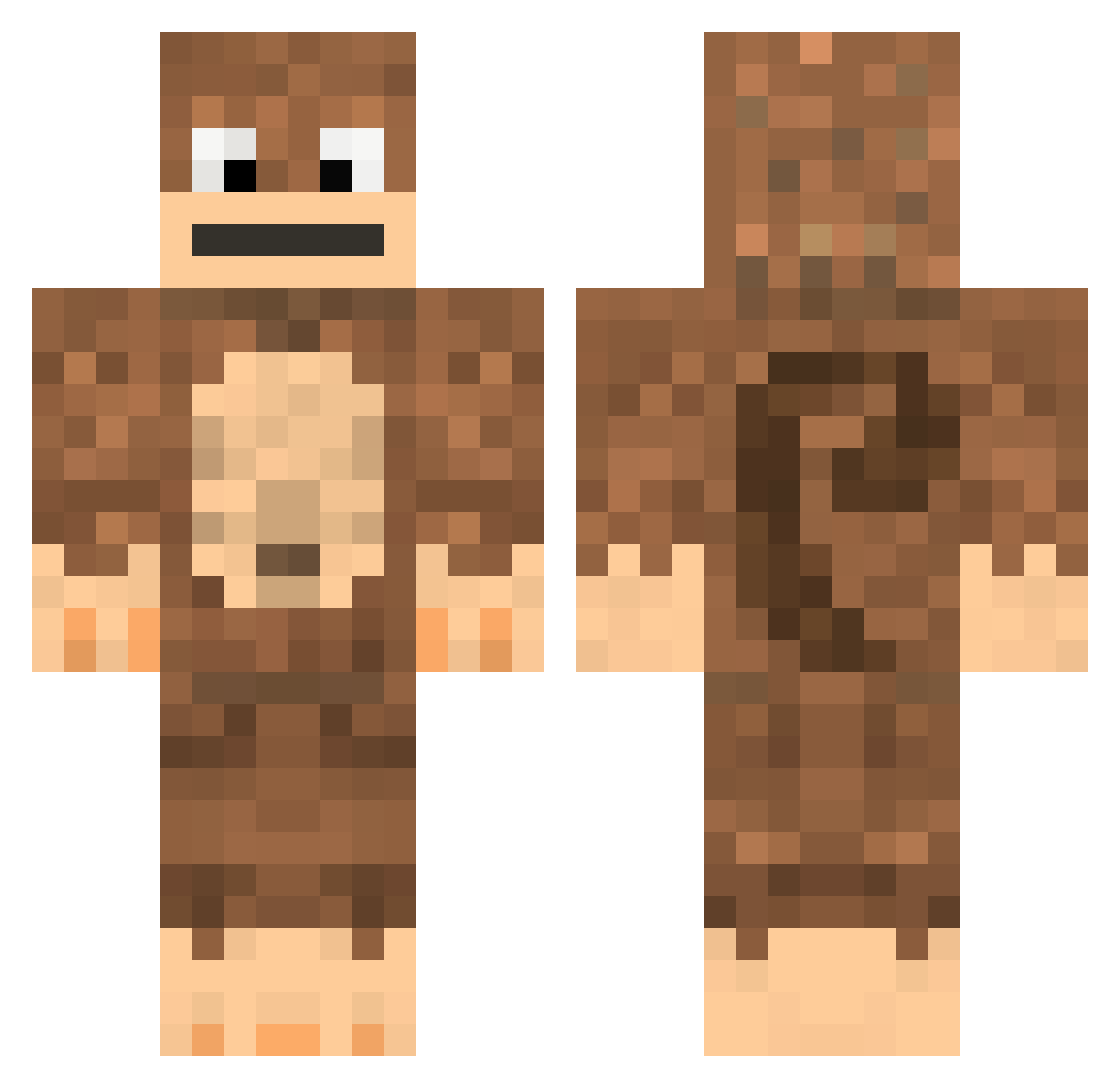 v1ruzplay Minecraft skin, front and back view
