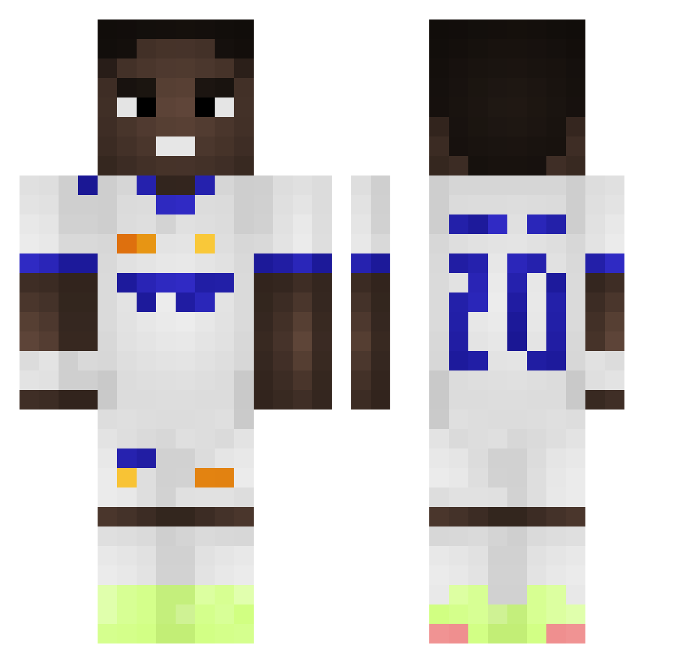 REMONTADAAAAA Minecraft skin, front and back view