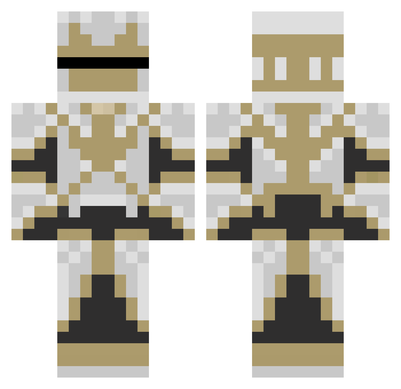 BibleCamp3Victim Minecraft skin, front and back view