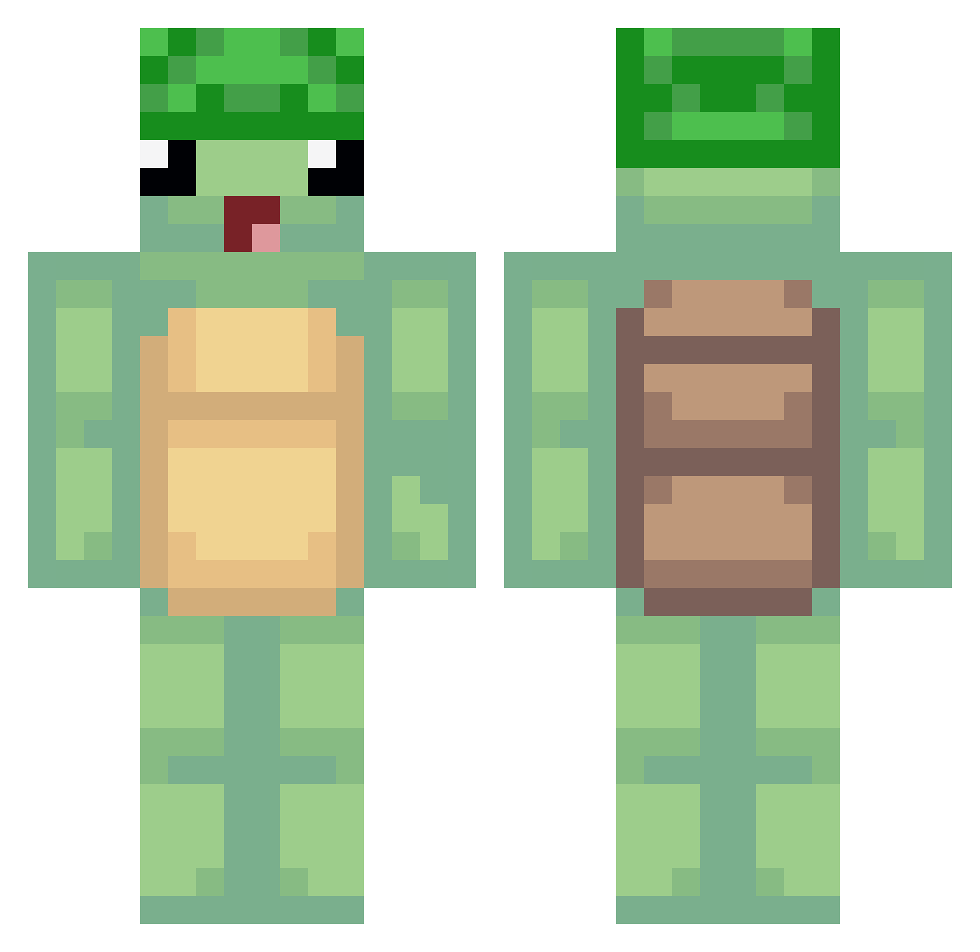 MrY3Llow_ Minecraft skin, front and back view