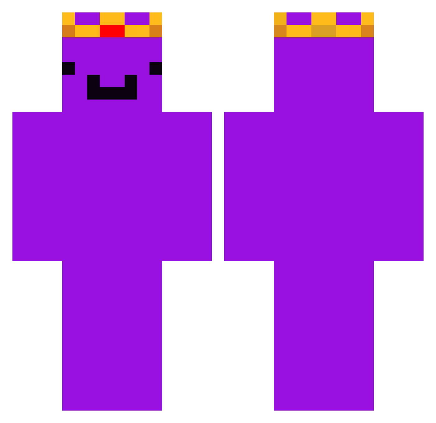 qjhwjh Minecraft skin, front and back view