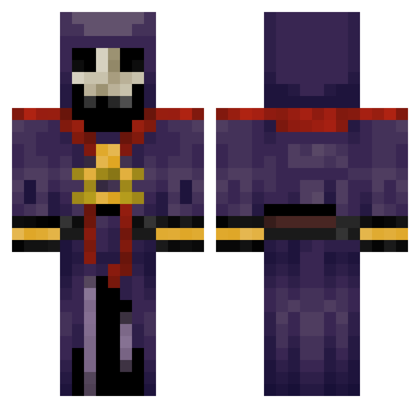 TimixGaming783 Minecraft skin, front and back view