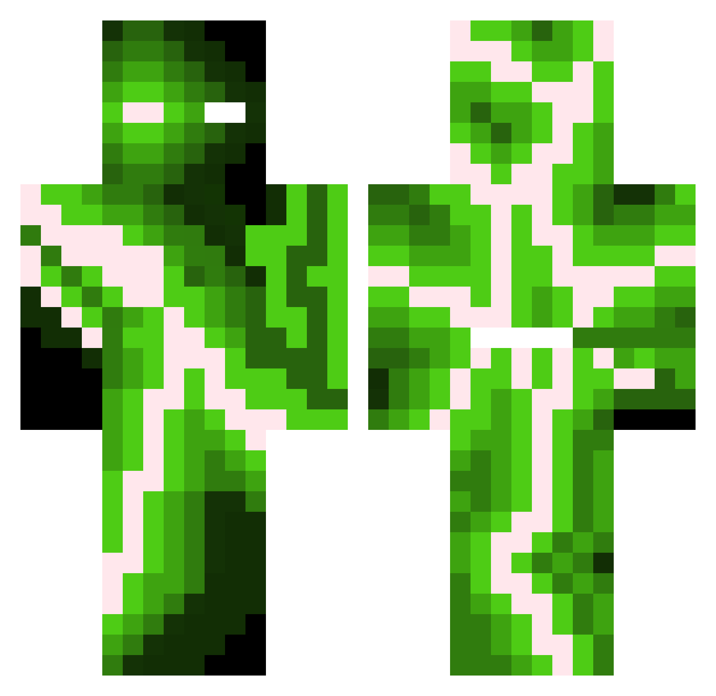 REBWIDGET1 Minecraft skin, front and back view