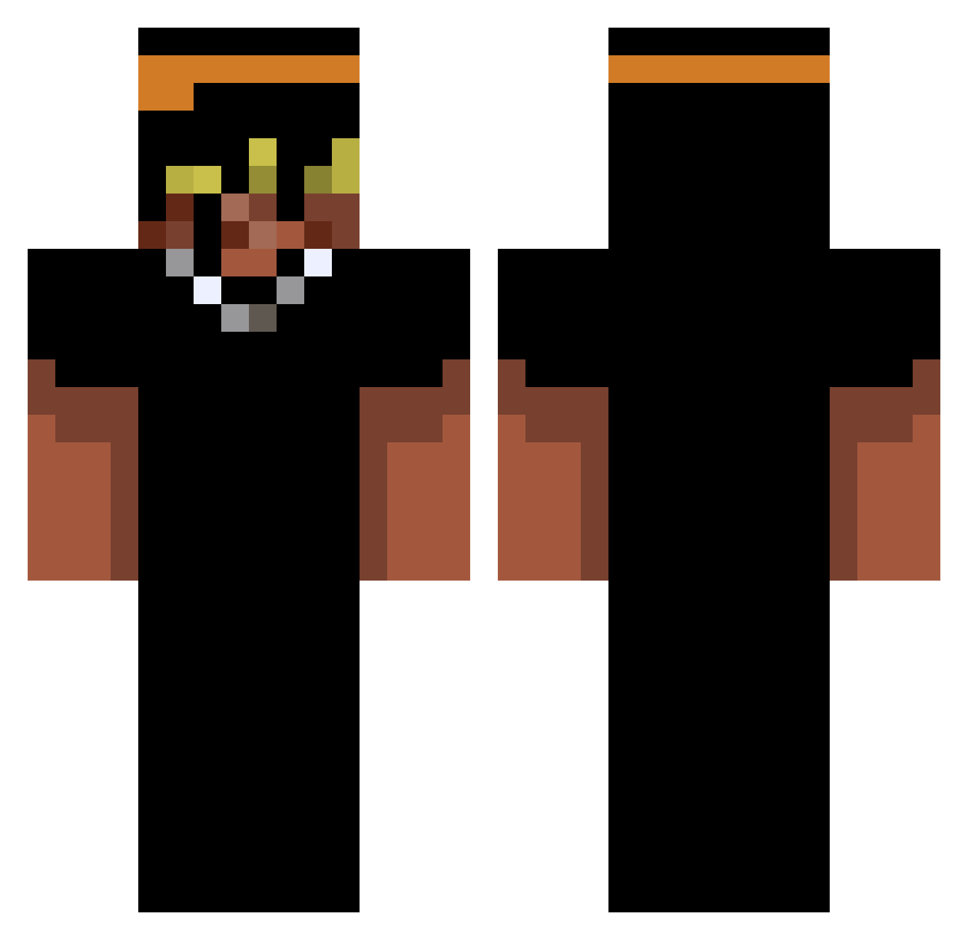 v_RVDY_v Minecraft skin, front and back view