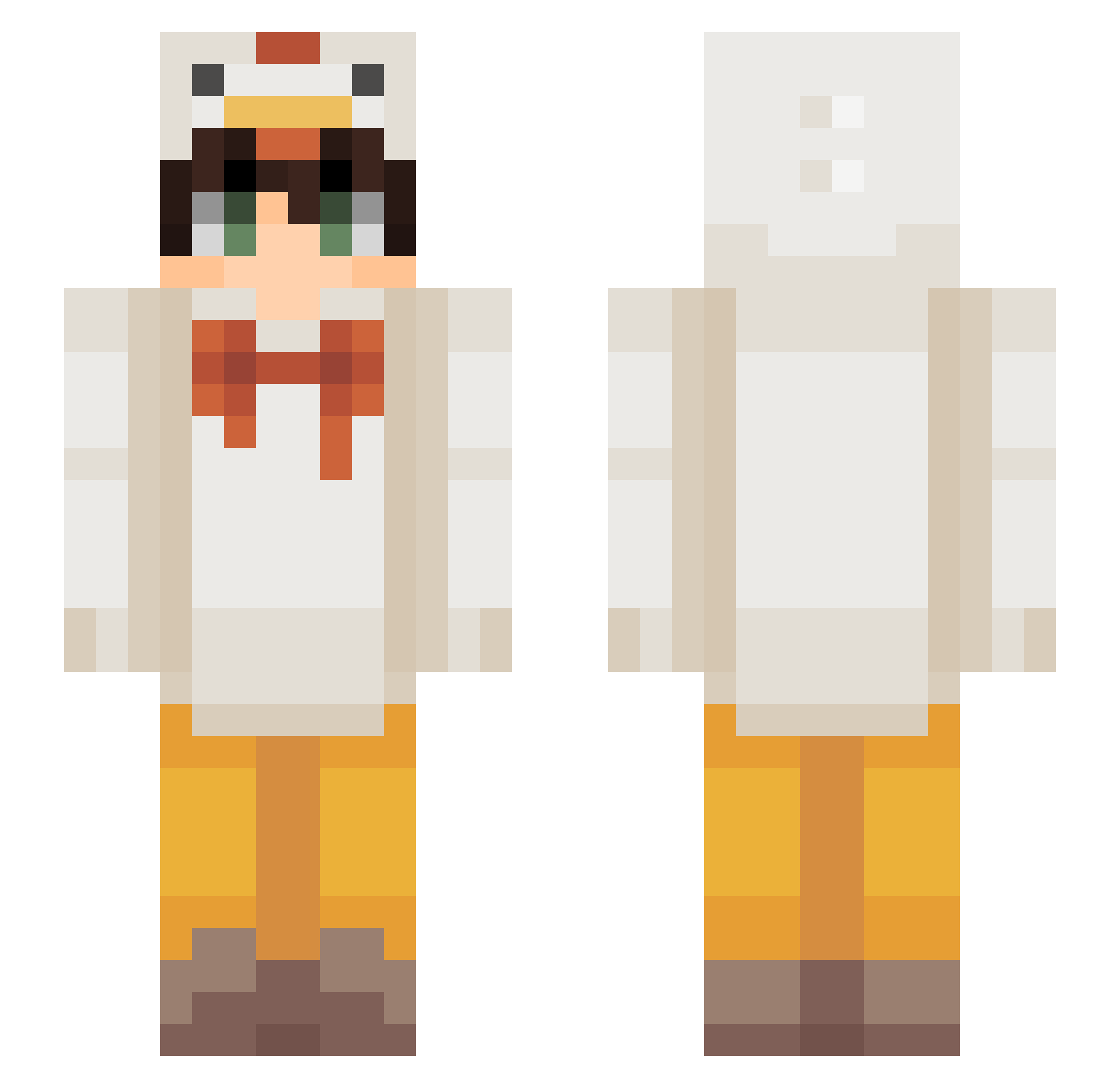 stvrt Minecraft skin, front and back view