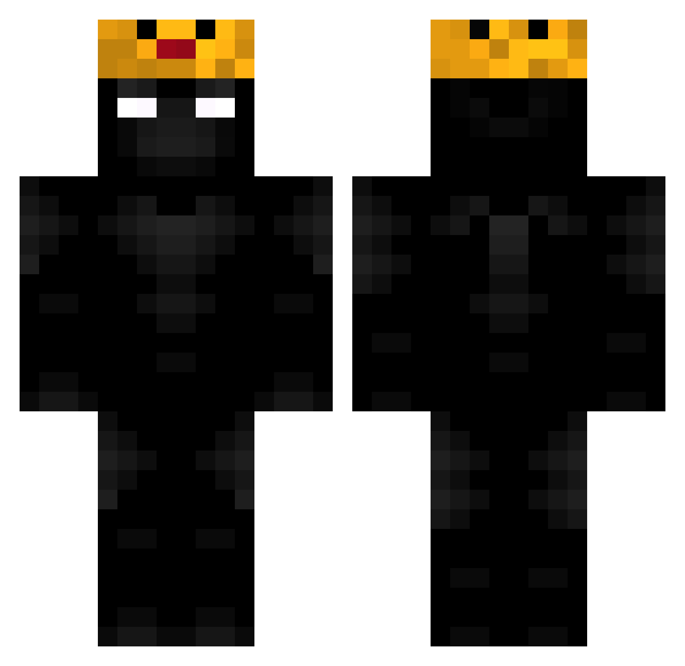 GamerKritansh Minecraft skin, front and back view
