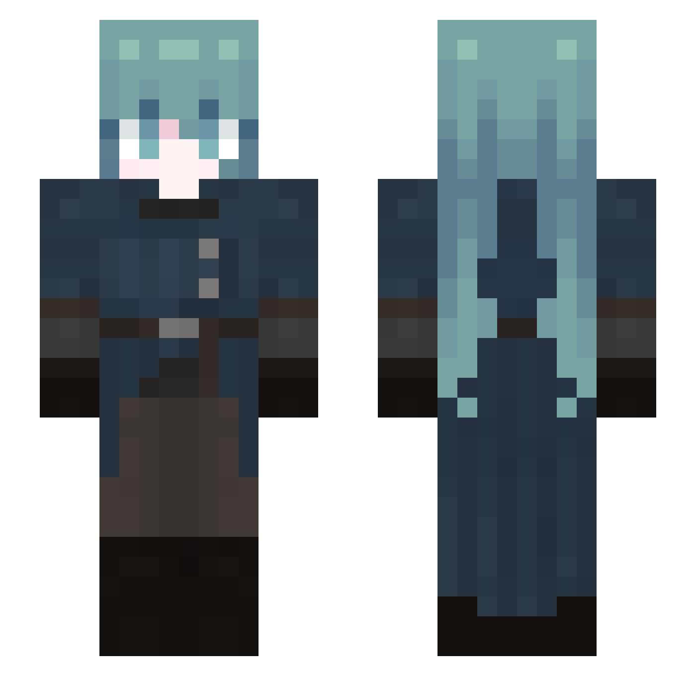 _Cr1st0_ Minecraft skin, front and back view