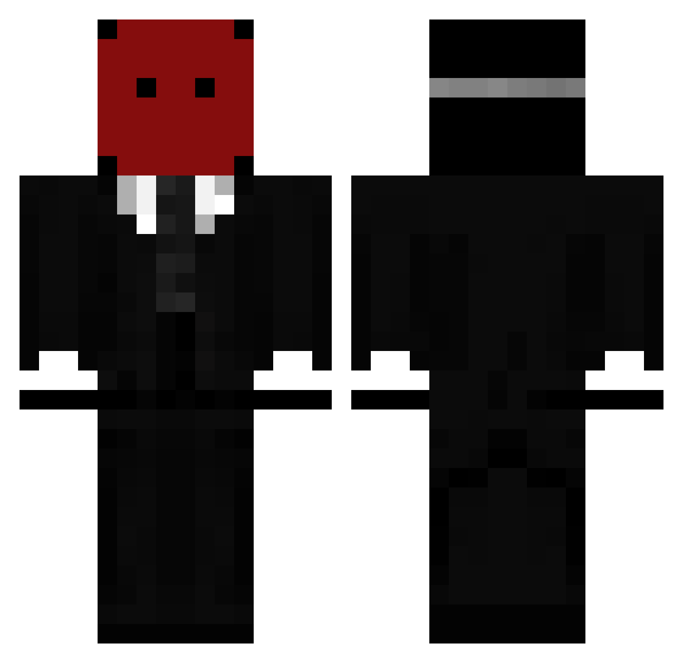 HAMSTER091130 Minecraft skin, front and back view