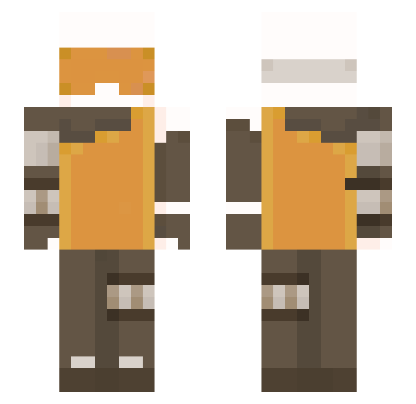 Yahya1609 Minecraft skin, front and back view