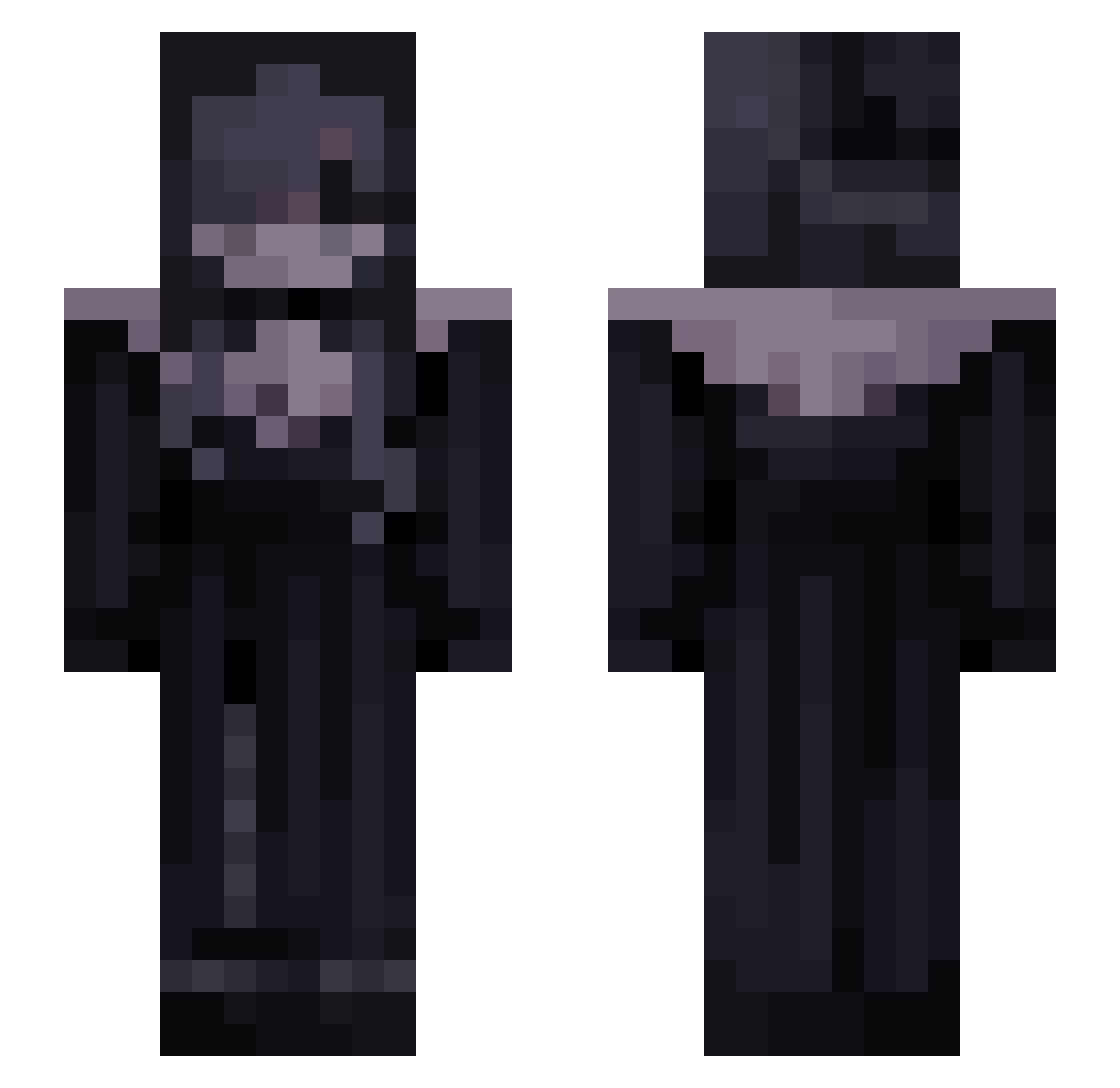 ThatOneWolfie Minecraft skin, front and back view