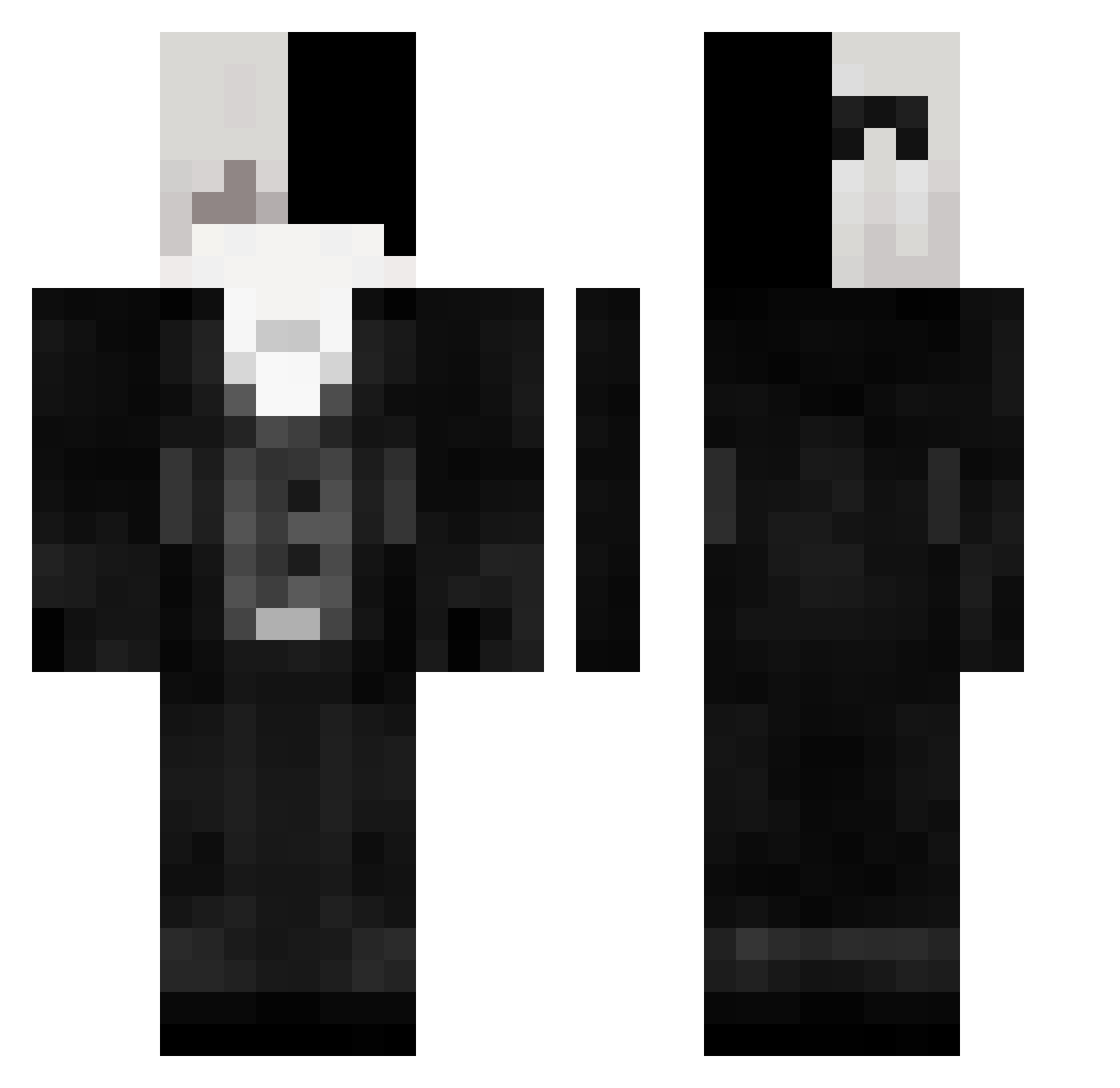KTKTH_BW - split color Minecraft skin