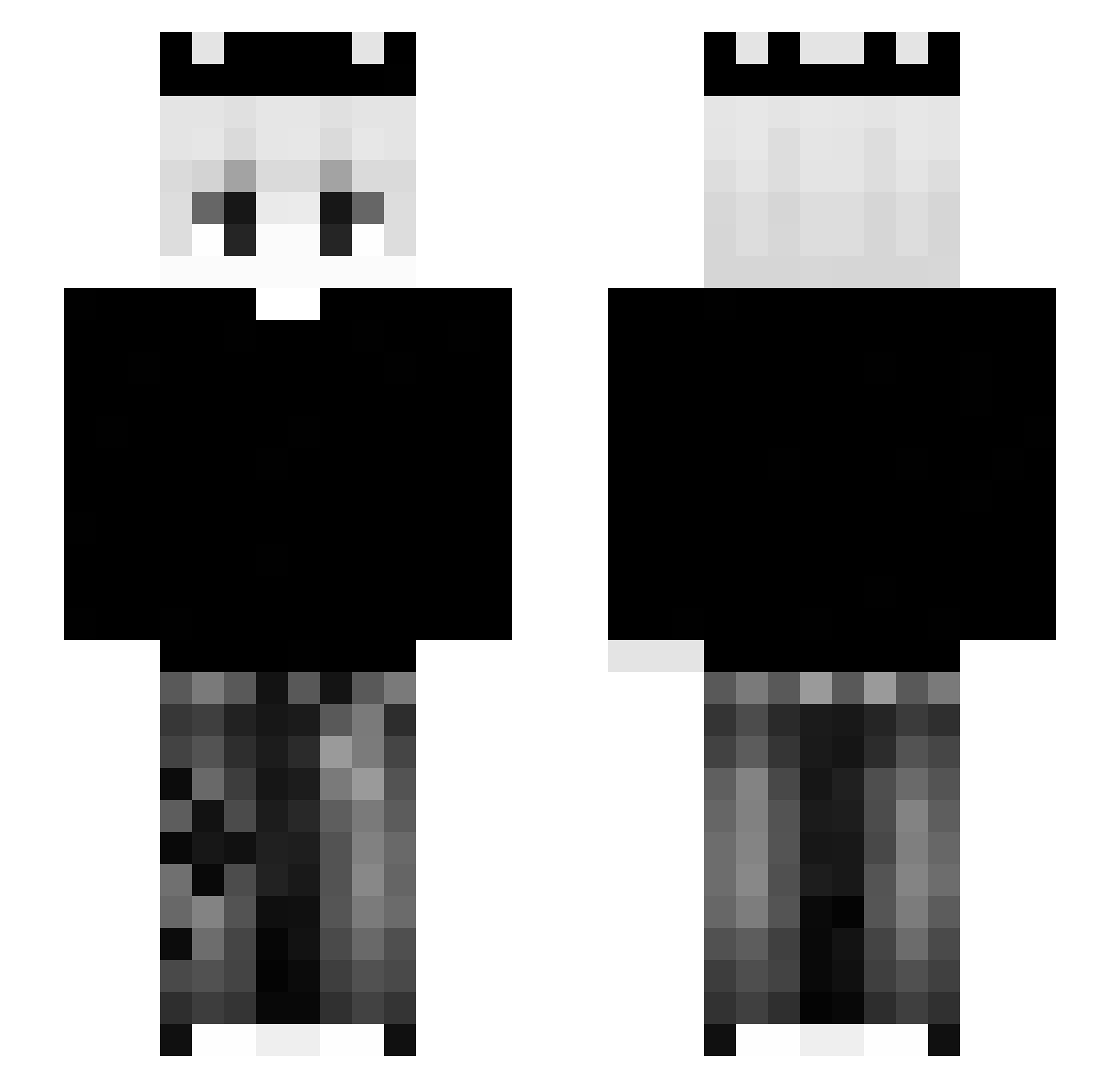 VoidSlayer_chen Minecraft skin, front and back view