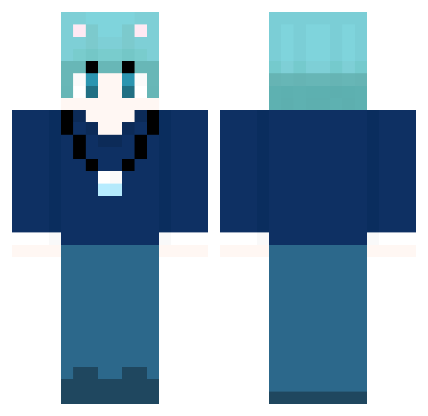 pongpongkim Minecraft skin, front and back view