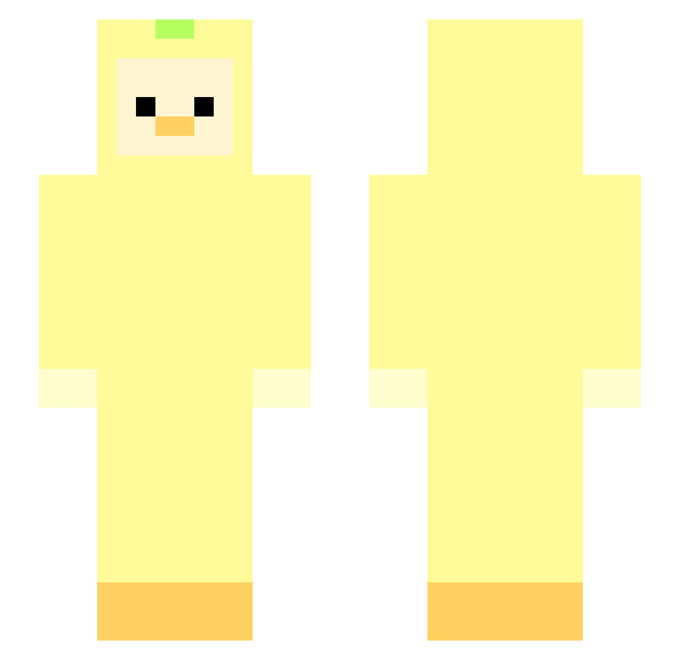 w0ww1w Minecraft skin, front and back view