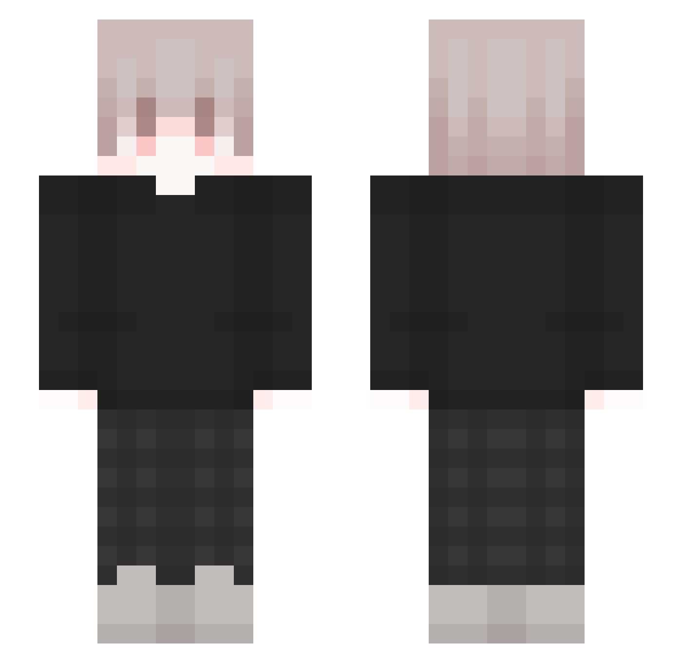 syreiw Minecraft skin, front and back view