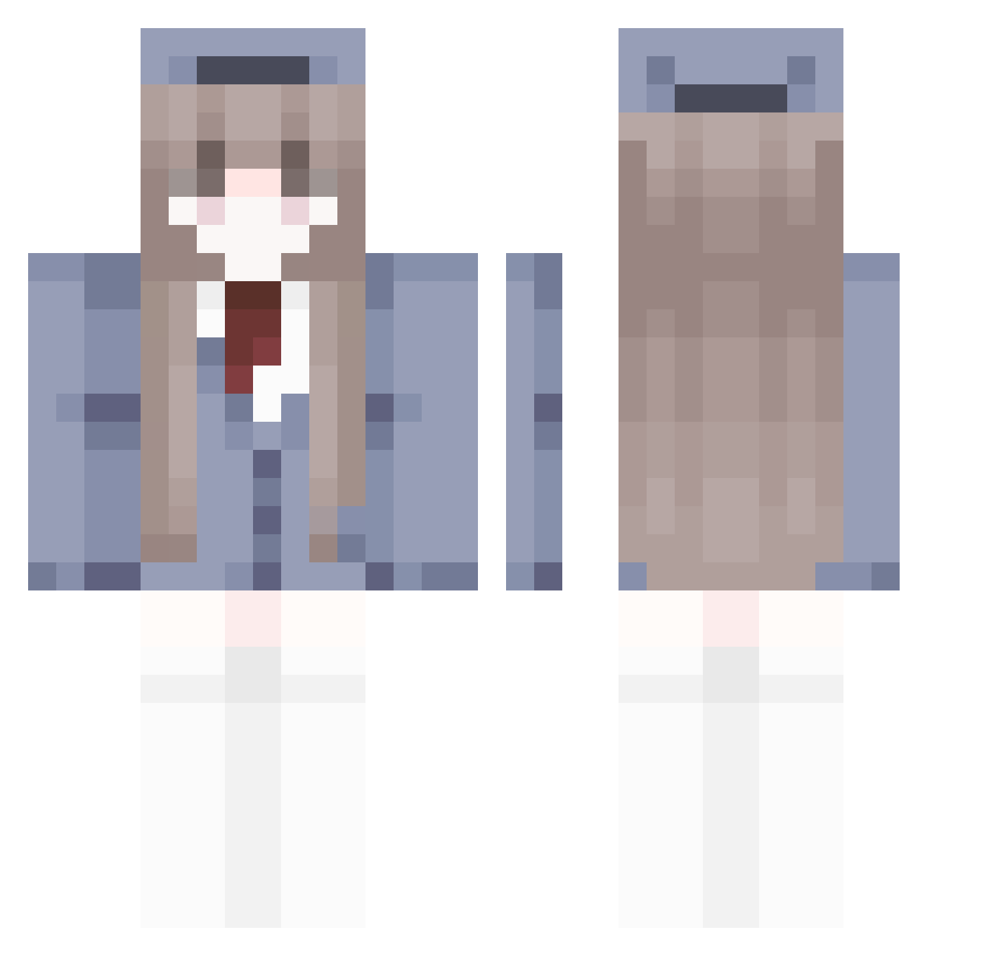 sio_0w0_ Minecraft skin, front and back view