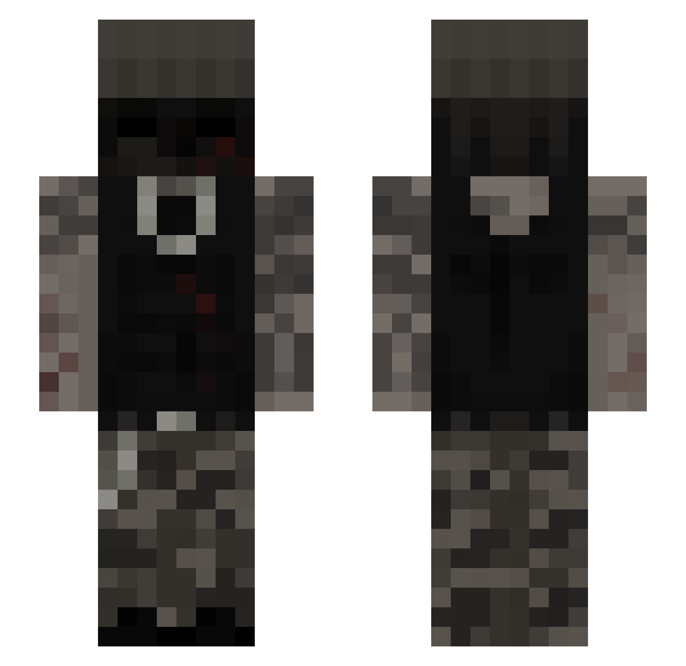 Frzdai Minecraft skin, front and back view