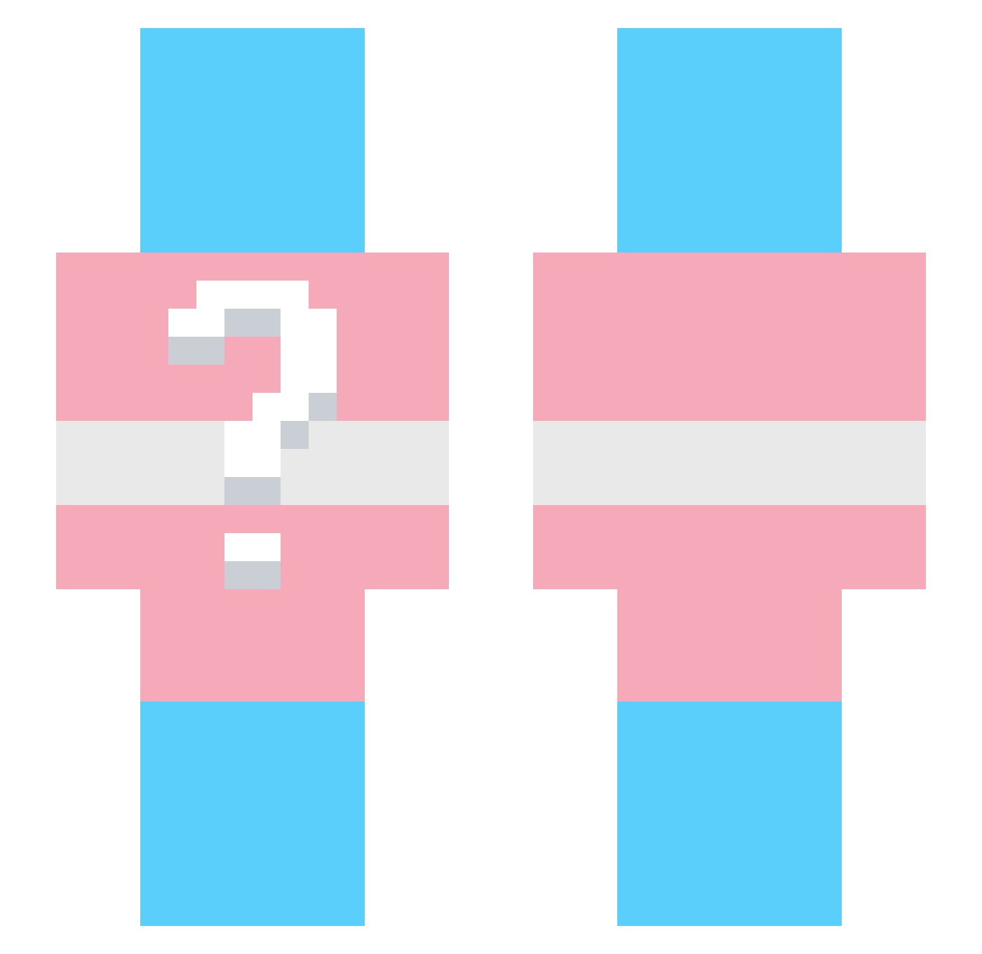 AWildBerry Minecraft skin, front and back view