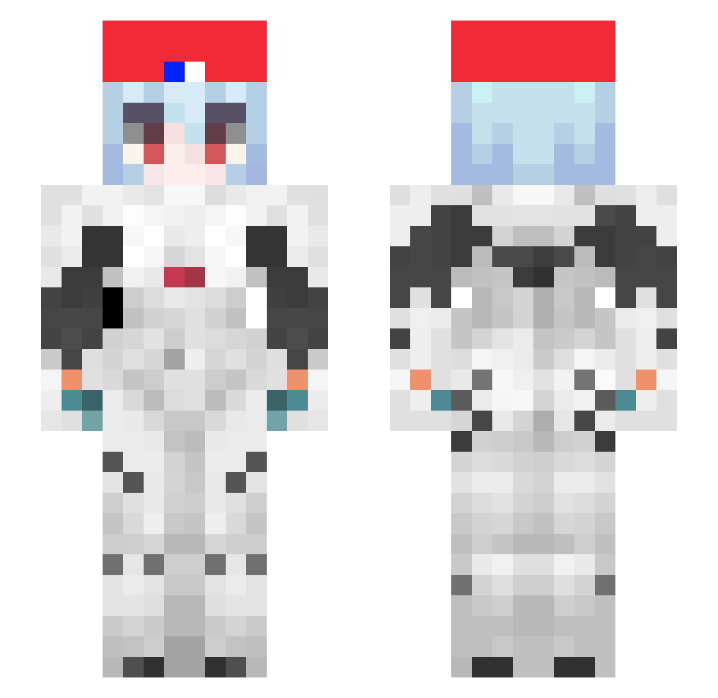 Fn2___ Minecraft skin, front and back view
