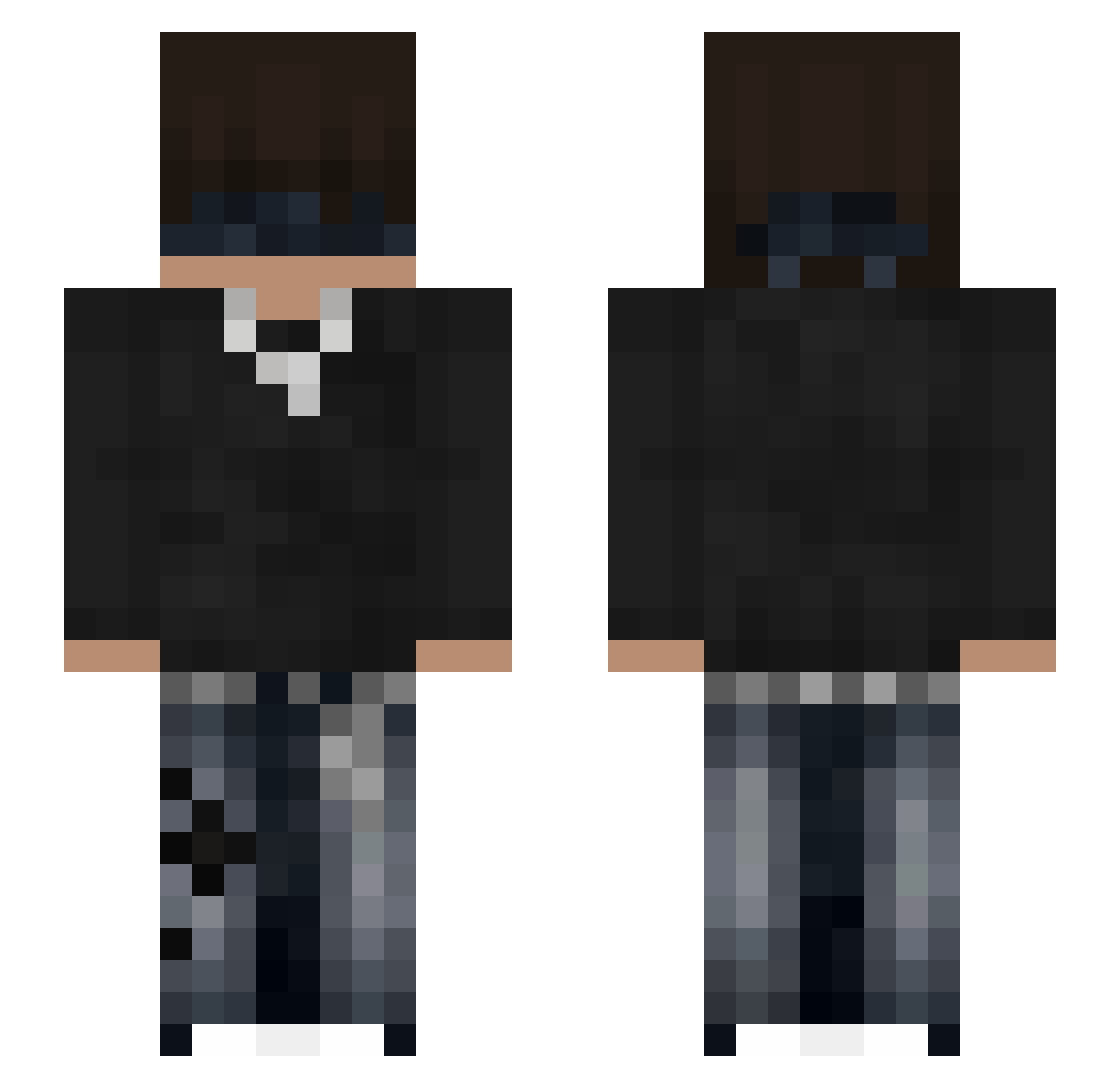 _trth Minecraft skin, front and back view