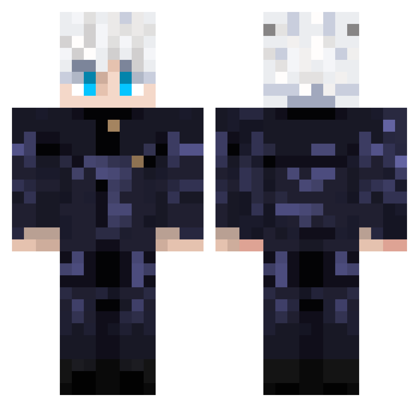 61arza54 Minecraft skin, front and back view