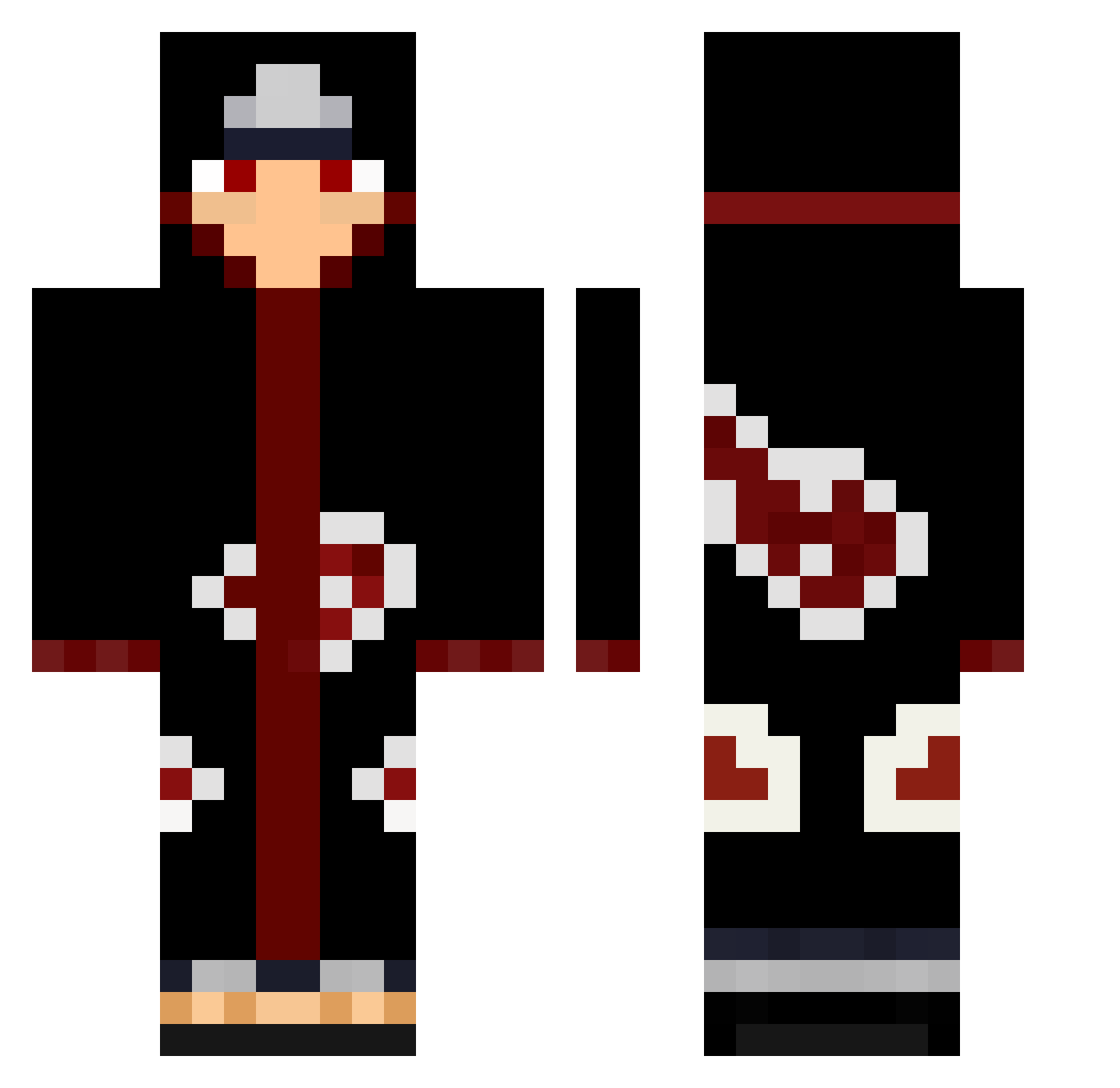 Shqdw_ Minecraft skin, front and back view
