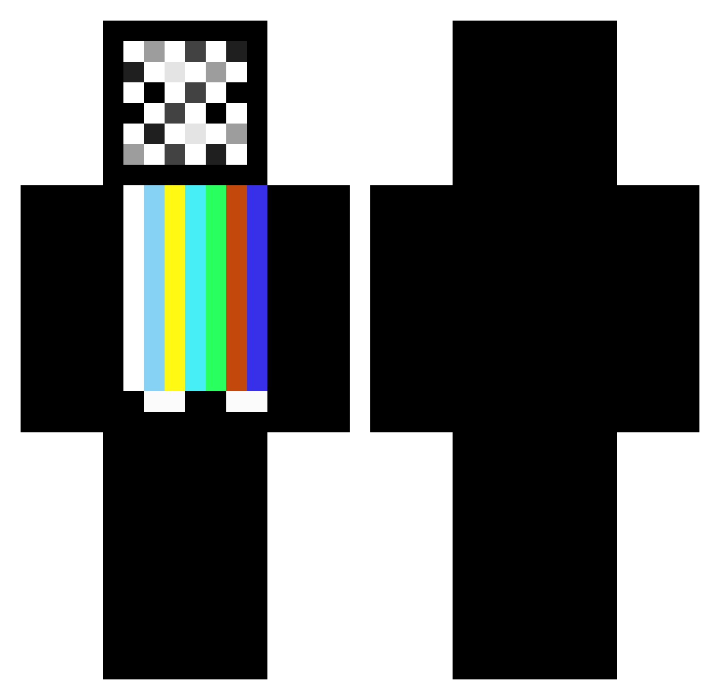 T3rraf0rmer Minecraft skin, front and back view