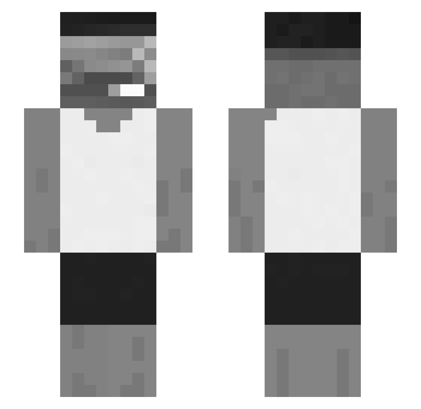 Ramaa01 Minecraft skin, front and back view