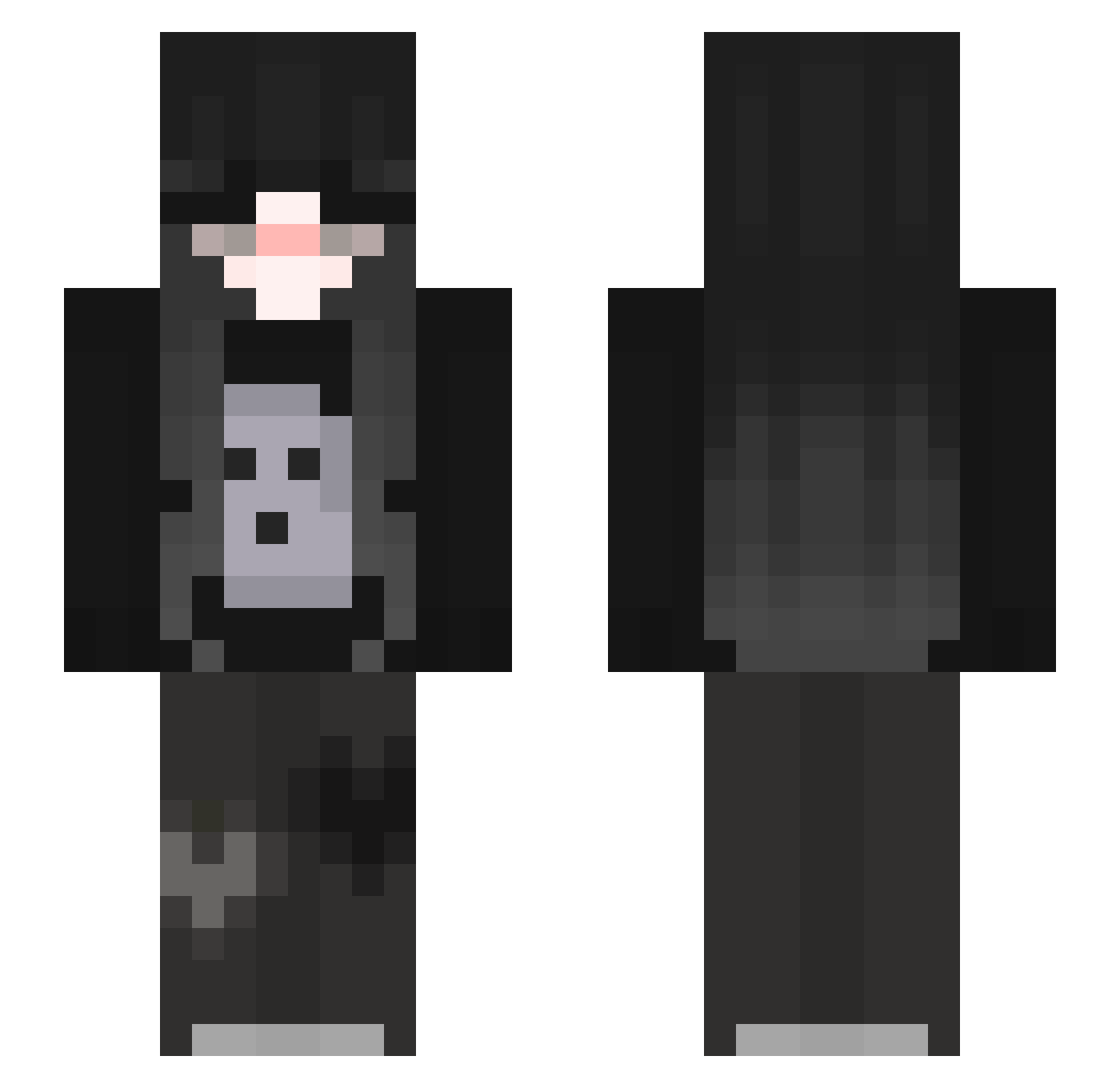 xLeeonie Minecraft skin, front and back view