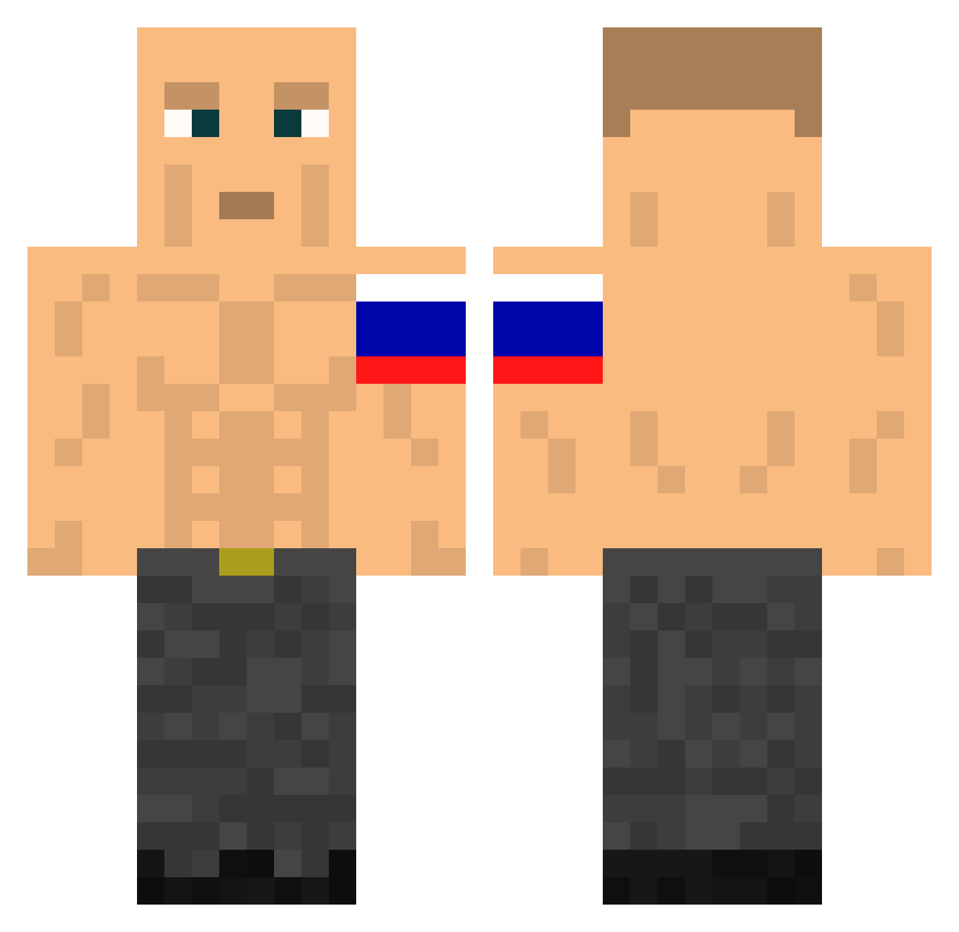 misterrz55 Minecraft skin, front and back view