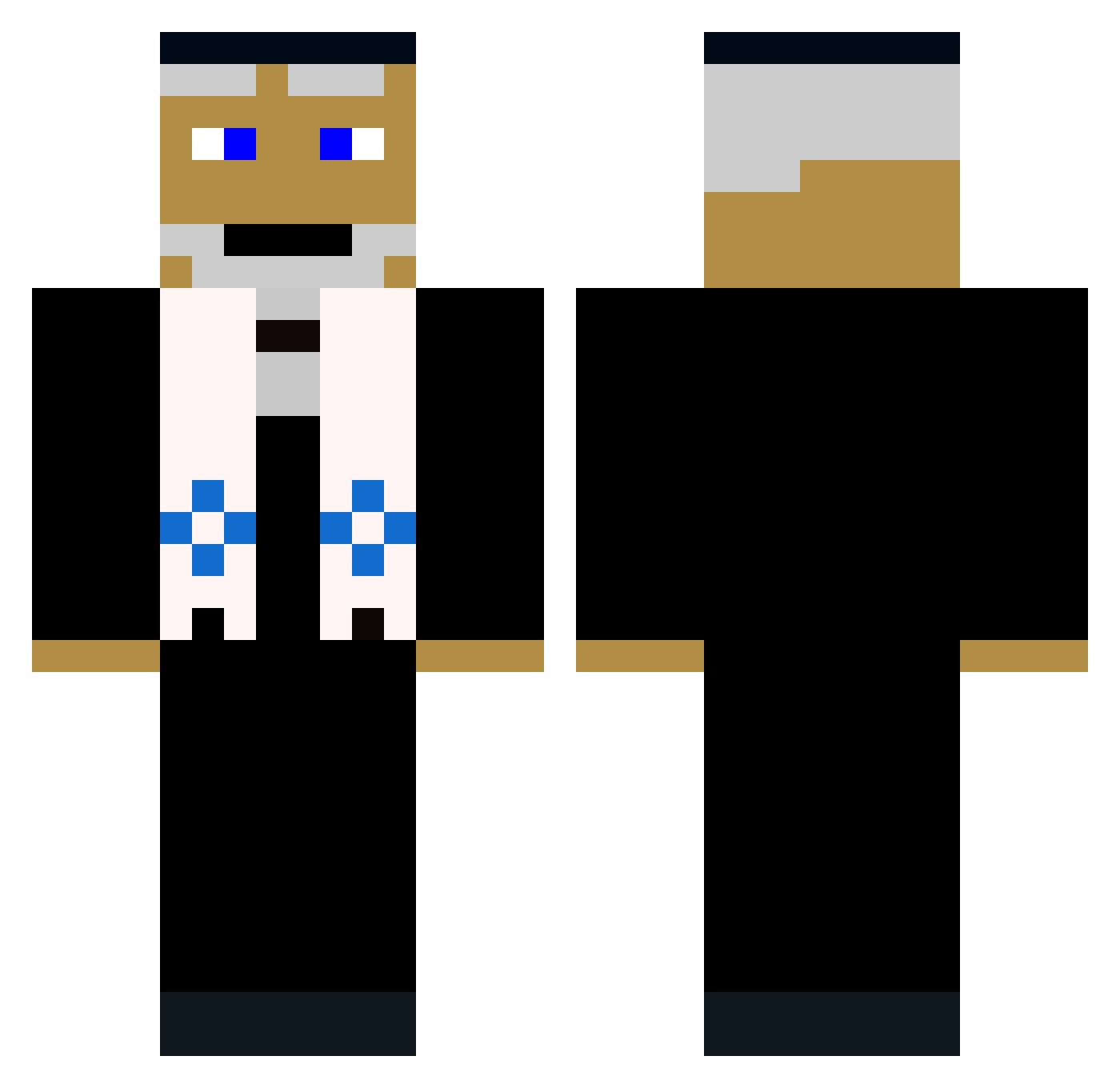 Tefflonsmrdi Minecraft skin, front and back view
