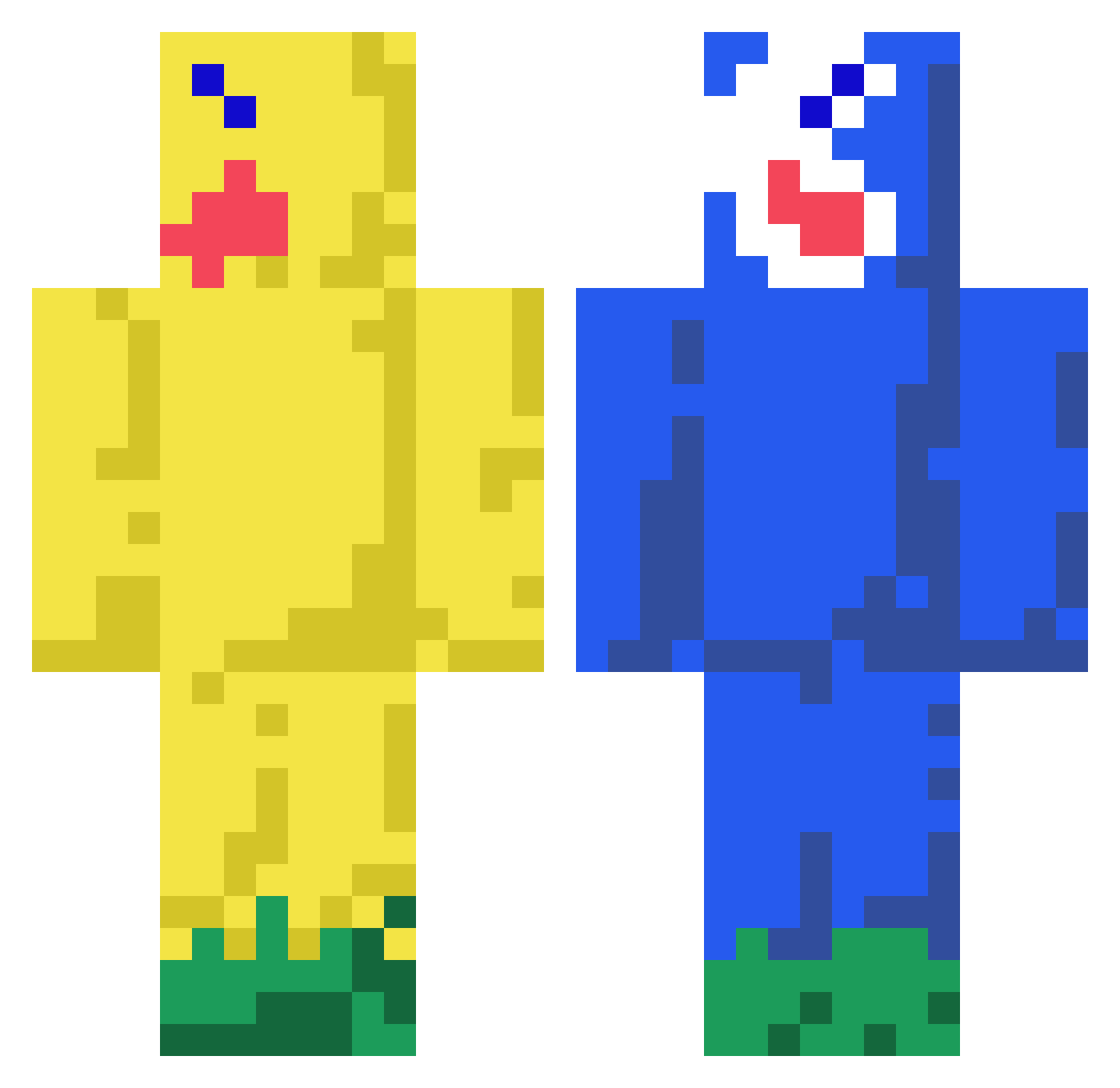 tobiiiiiii Minecraft skin, front and back view