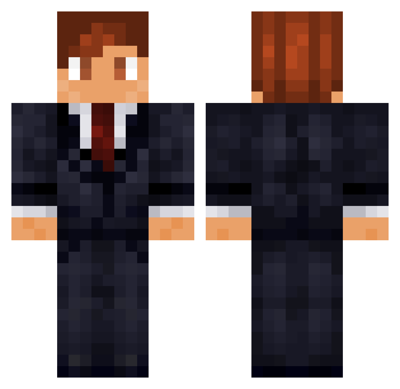 veezus Minecraft skin, front and back view