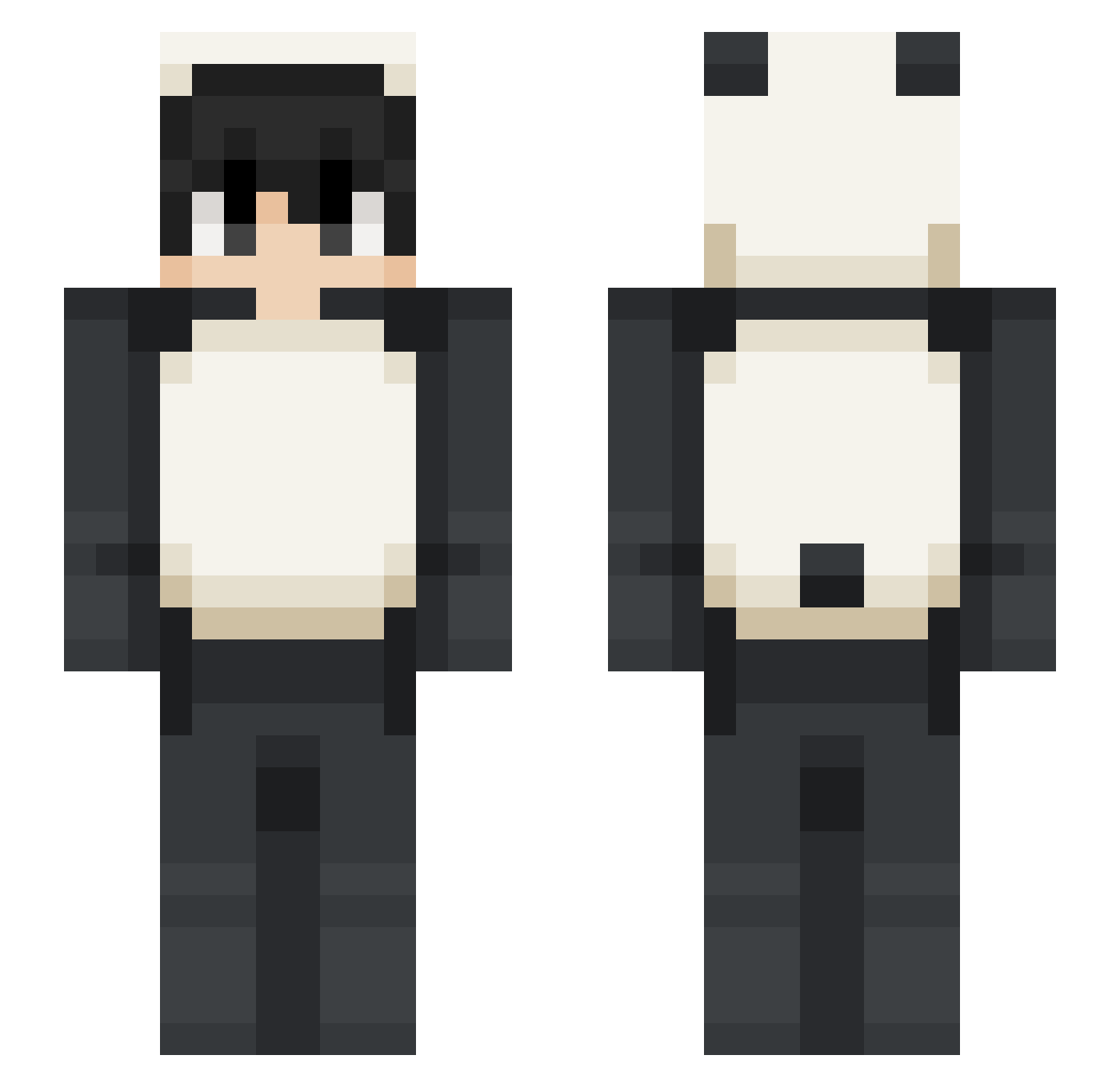 JL_Getto Minecraft skin, front and back view