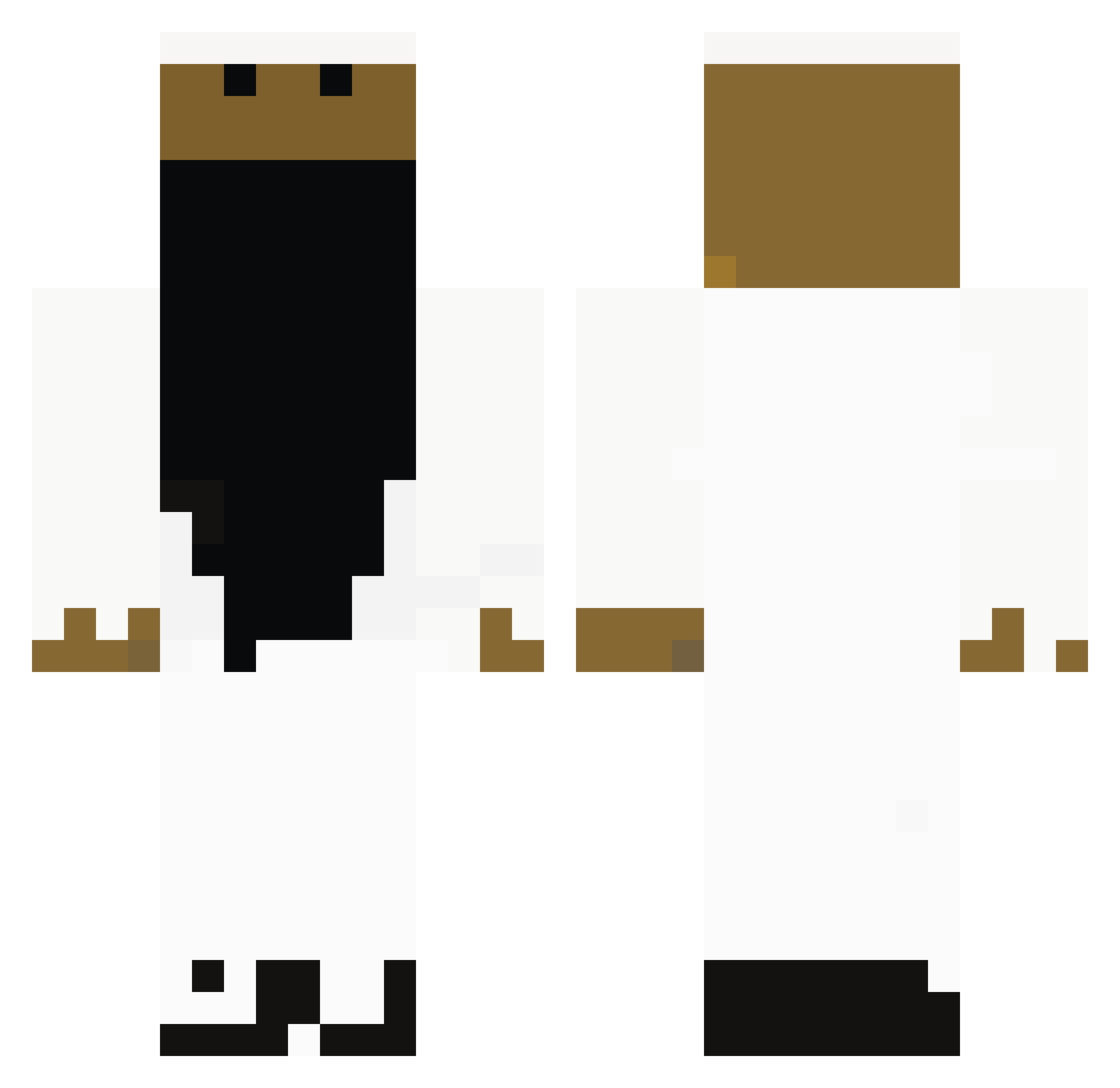 Sandberg76 Minecraft skin, front and back view
