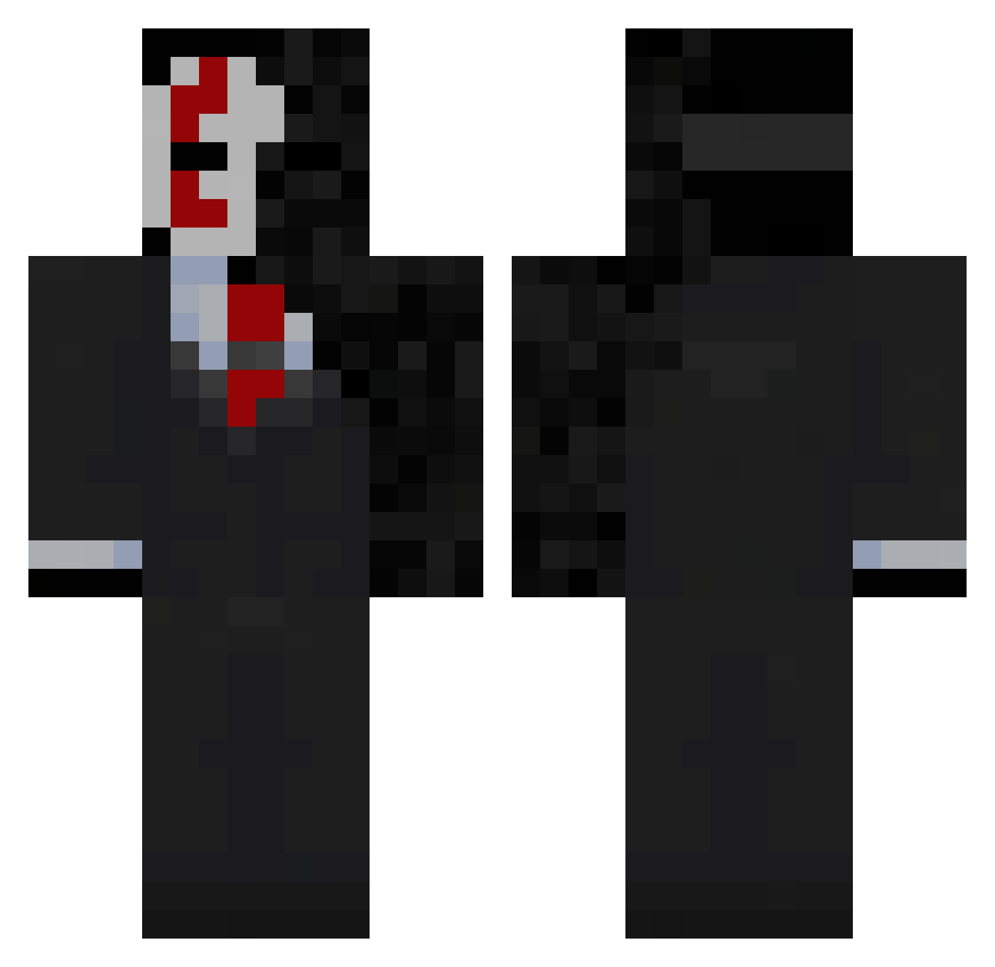IplayforkeepS Minecraft skin, front and back view
