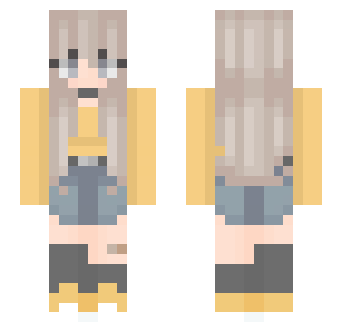 Tabitha2006 Minecraft skin, front and back view