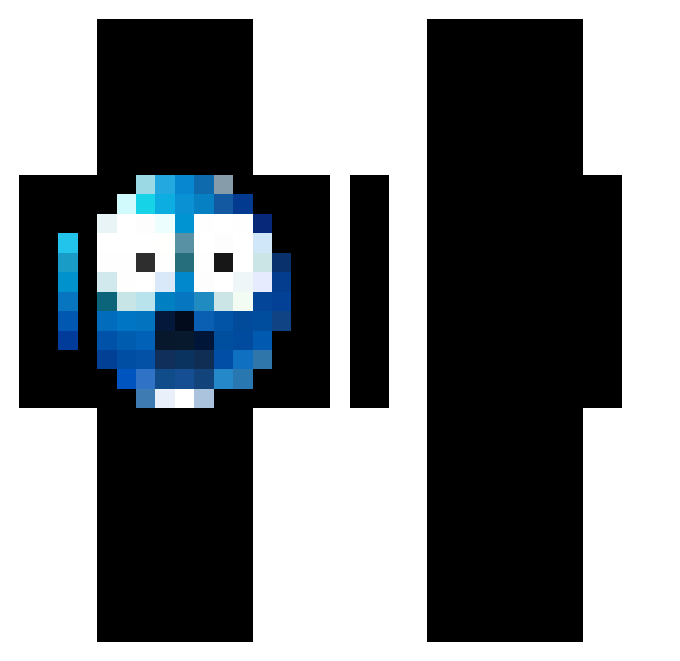 Domino10_MC Minecraft skin, front and back view