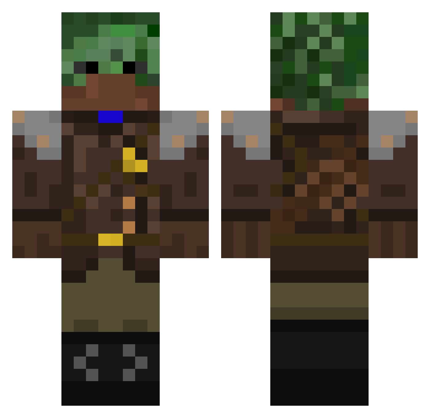 JAPAN_TD5877 Minecraft skin, front and back view