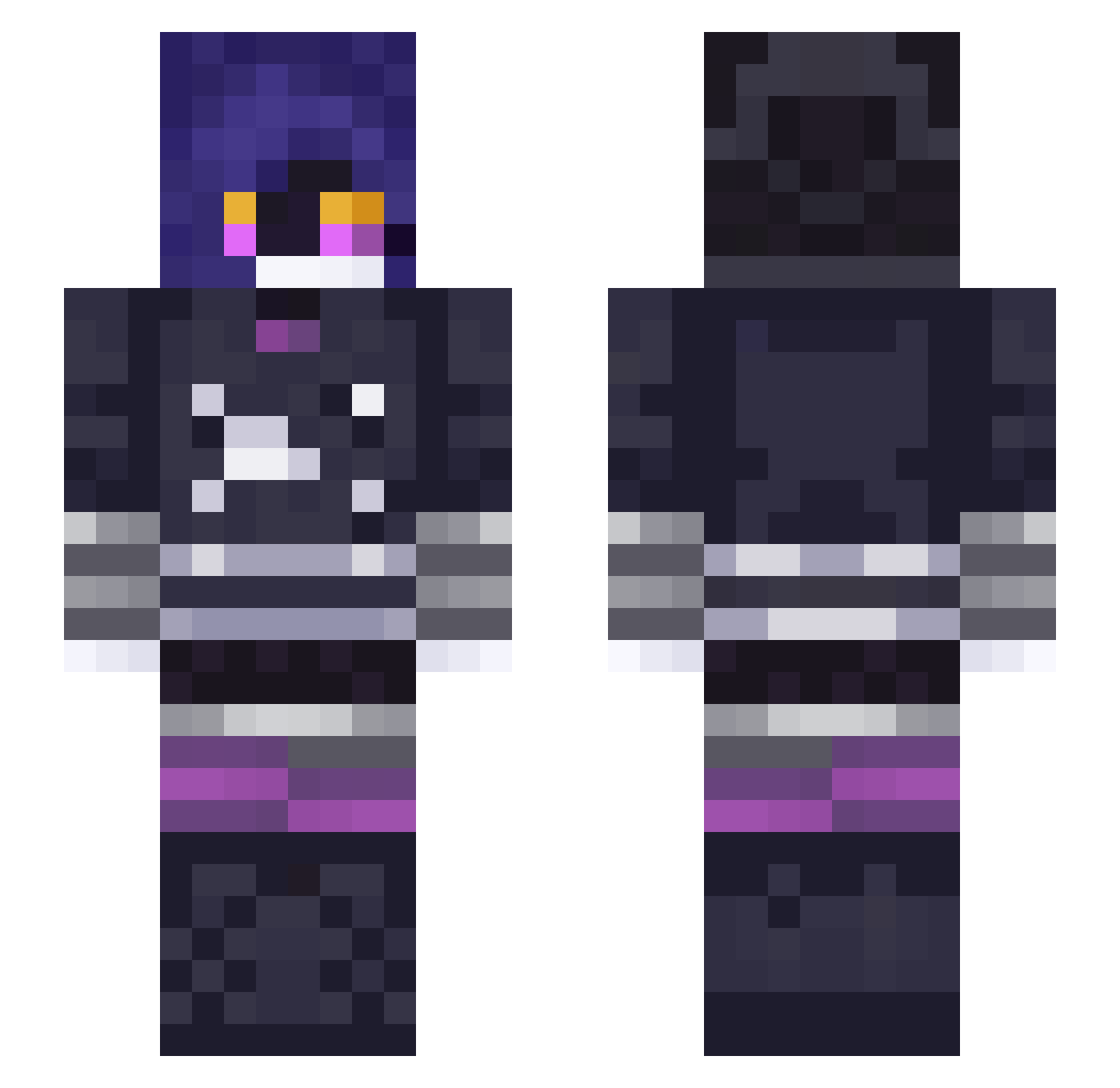 kanye_06 Minecraft skin, front and back view