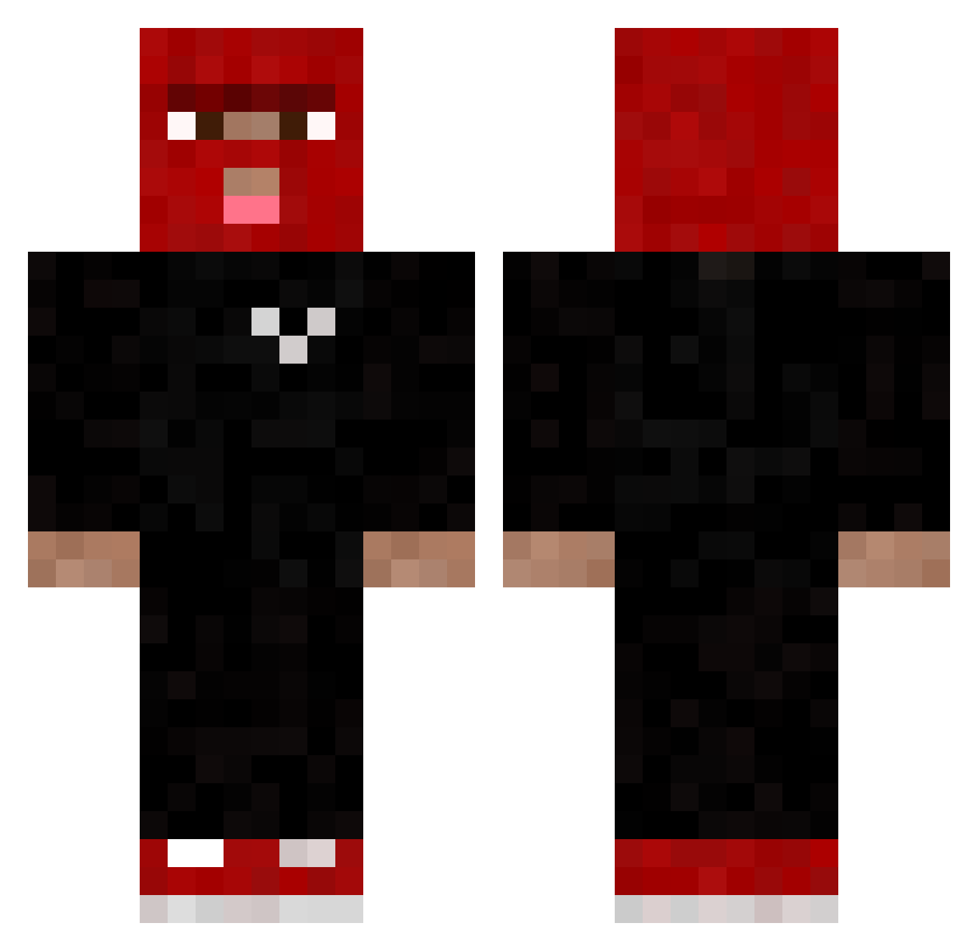 CaXaPo4iK Minecraft skin, front and back view