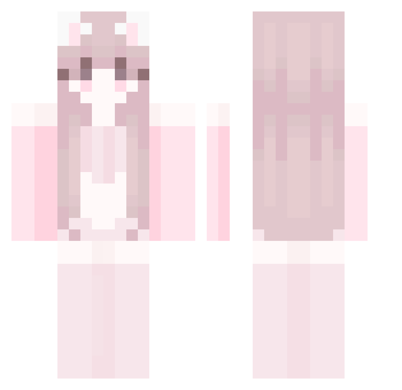 skyssoblue Minecraft skin, front and back view