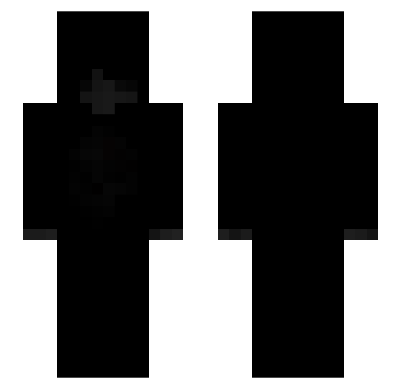 prxbably Minecraft skin, front and back view