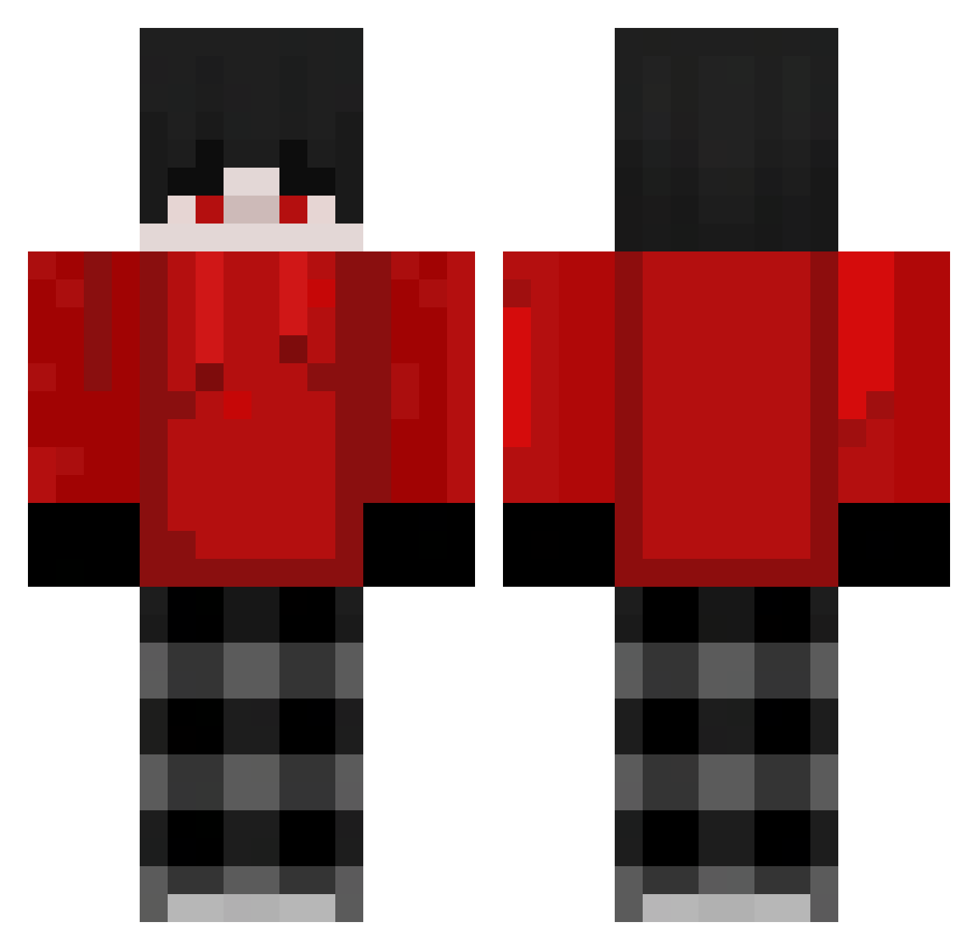 strikemc7 Minecraft skin, front and back view