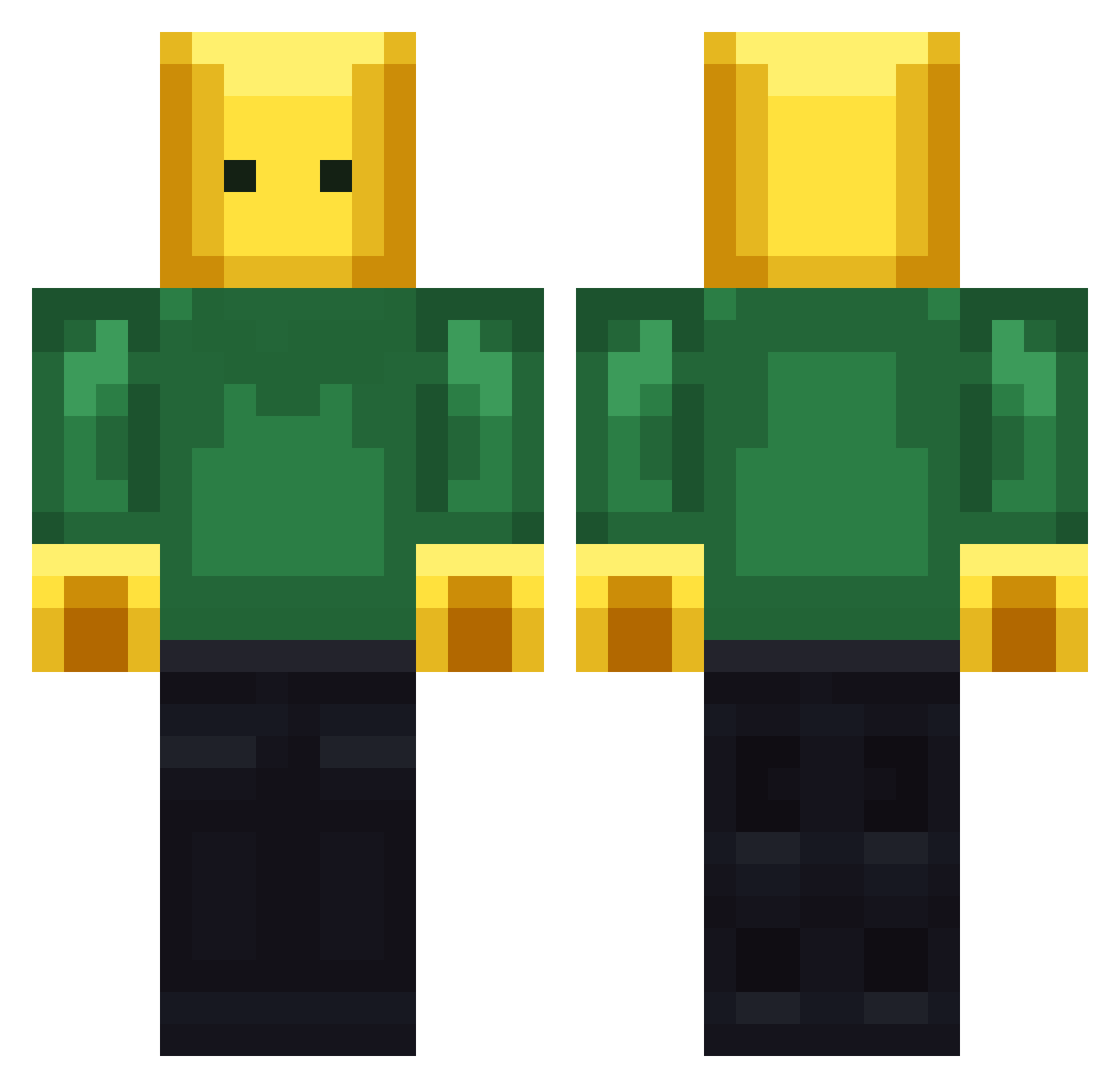 _StepOnLego_ Minecraft skin, front and back view