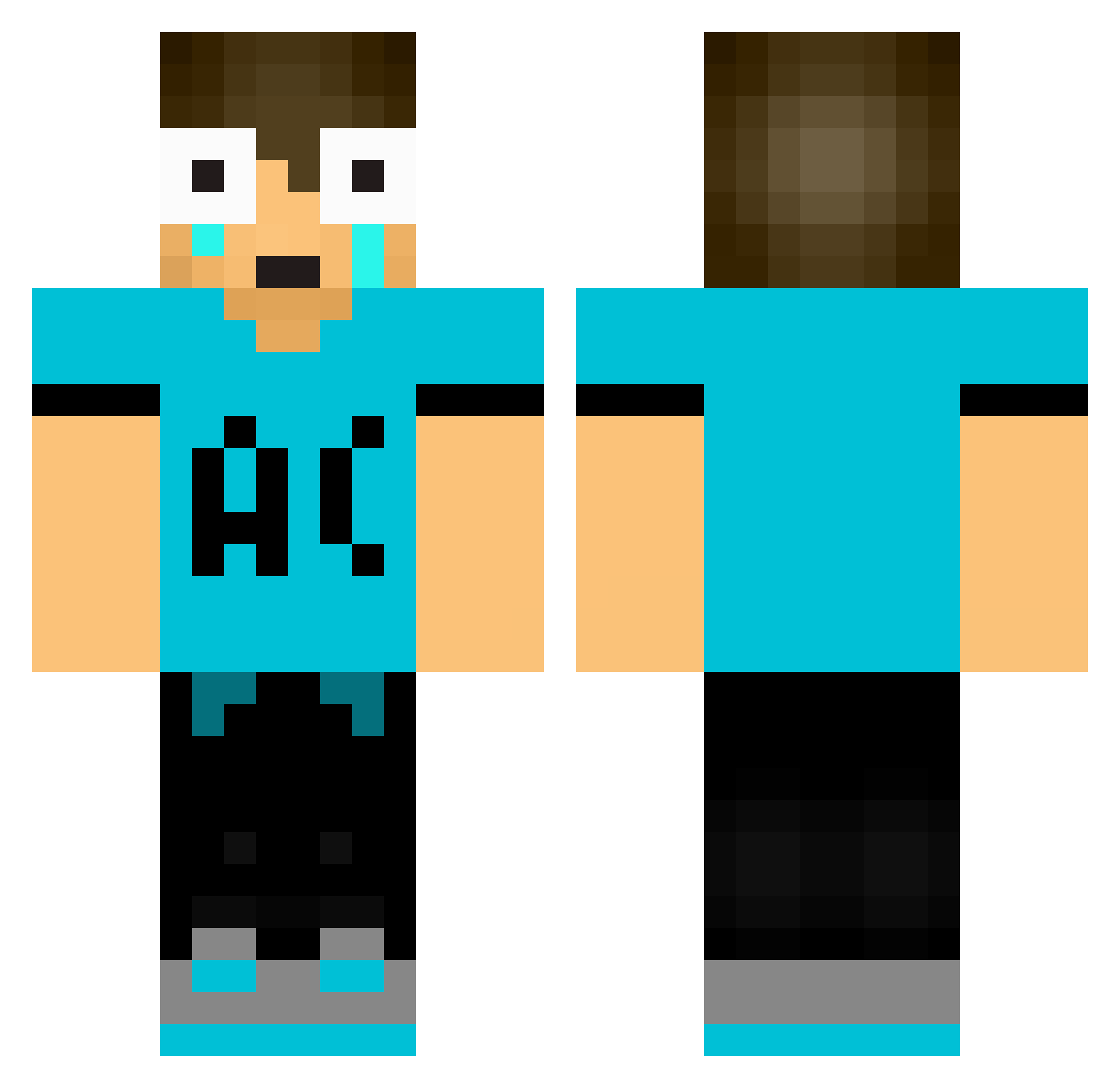 Renatos_ss Minecraft skin, front and back view