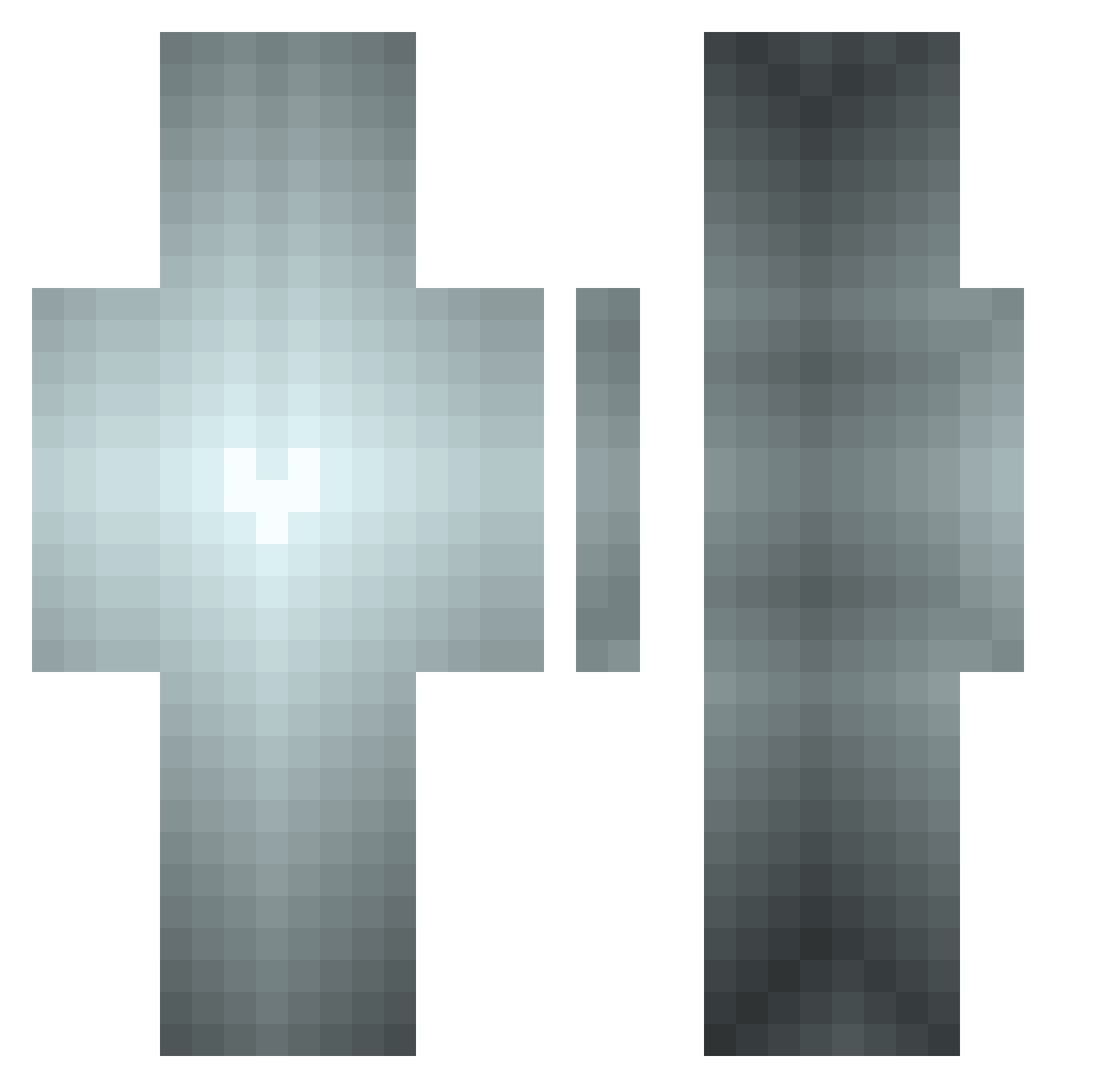 Aid3n071 Minecraft skin, front and back view