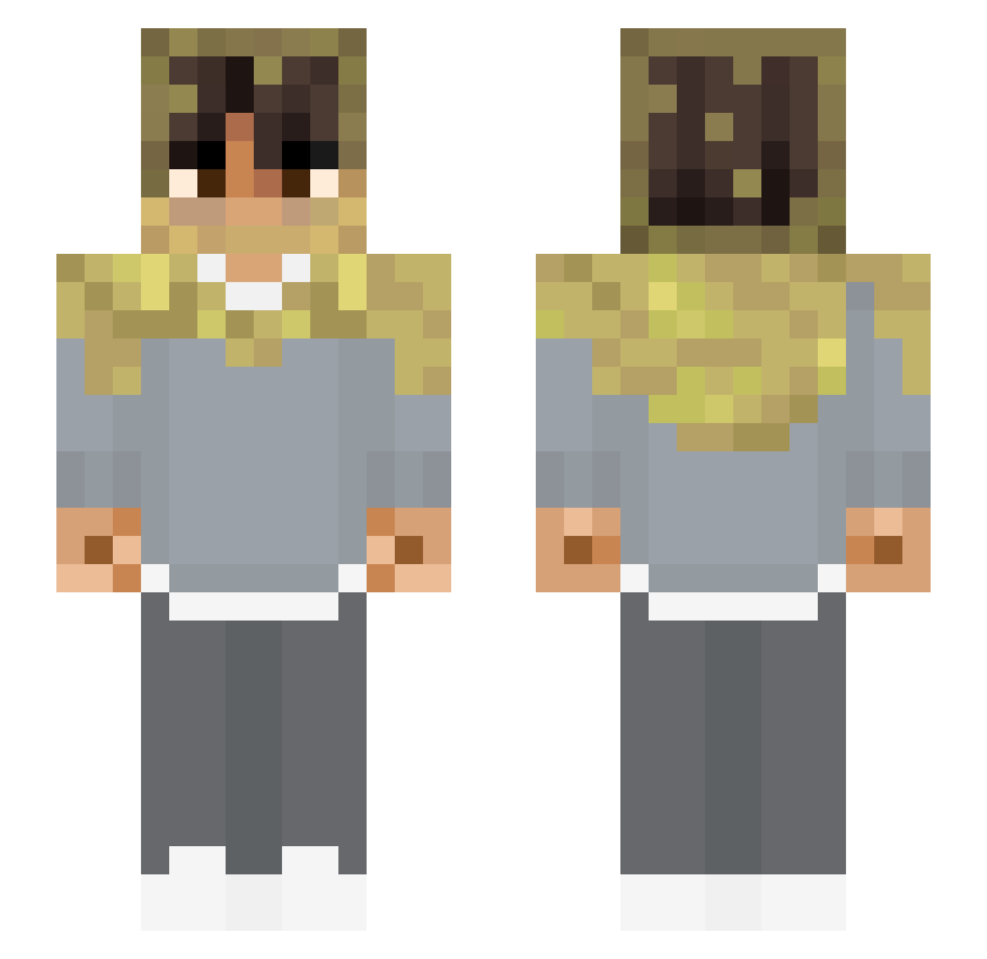 SulfurJockey Minecraft skin, front and back view
