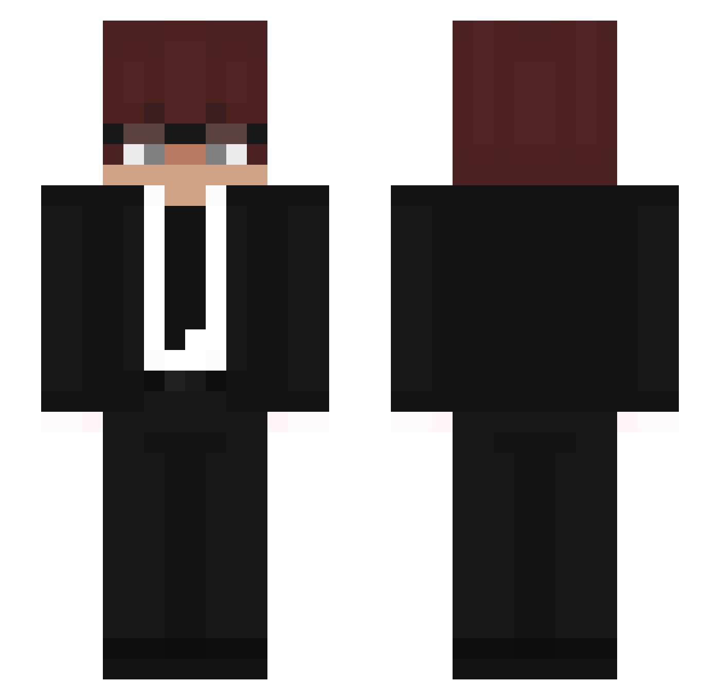 16Najve Minecraft skin, front and back view